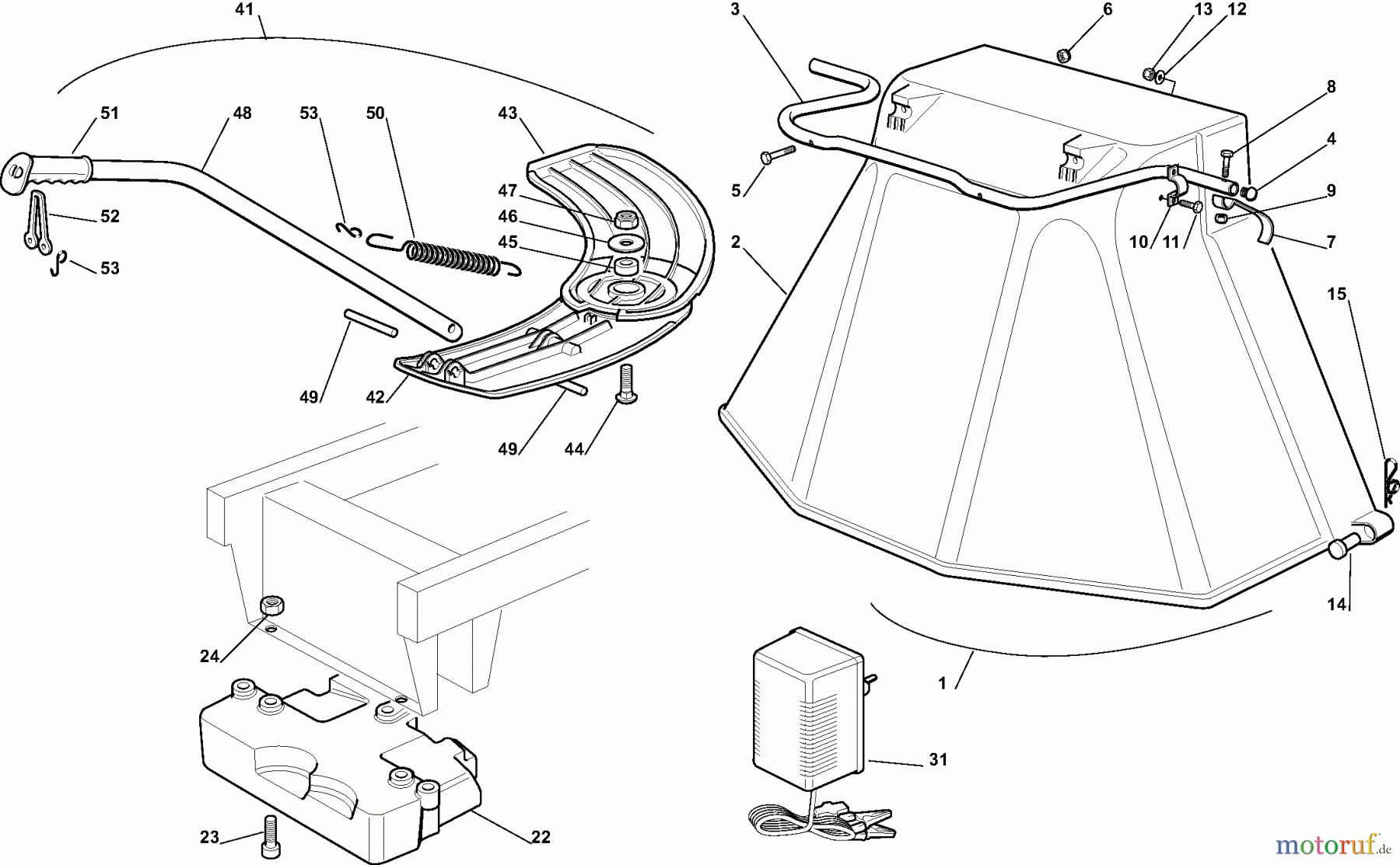 Dolmar Rasentraktoren RM7213H RM-72.13 H (2008) 12 ZUBEHÖR NACH ANFRAGE