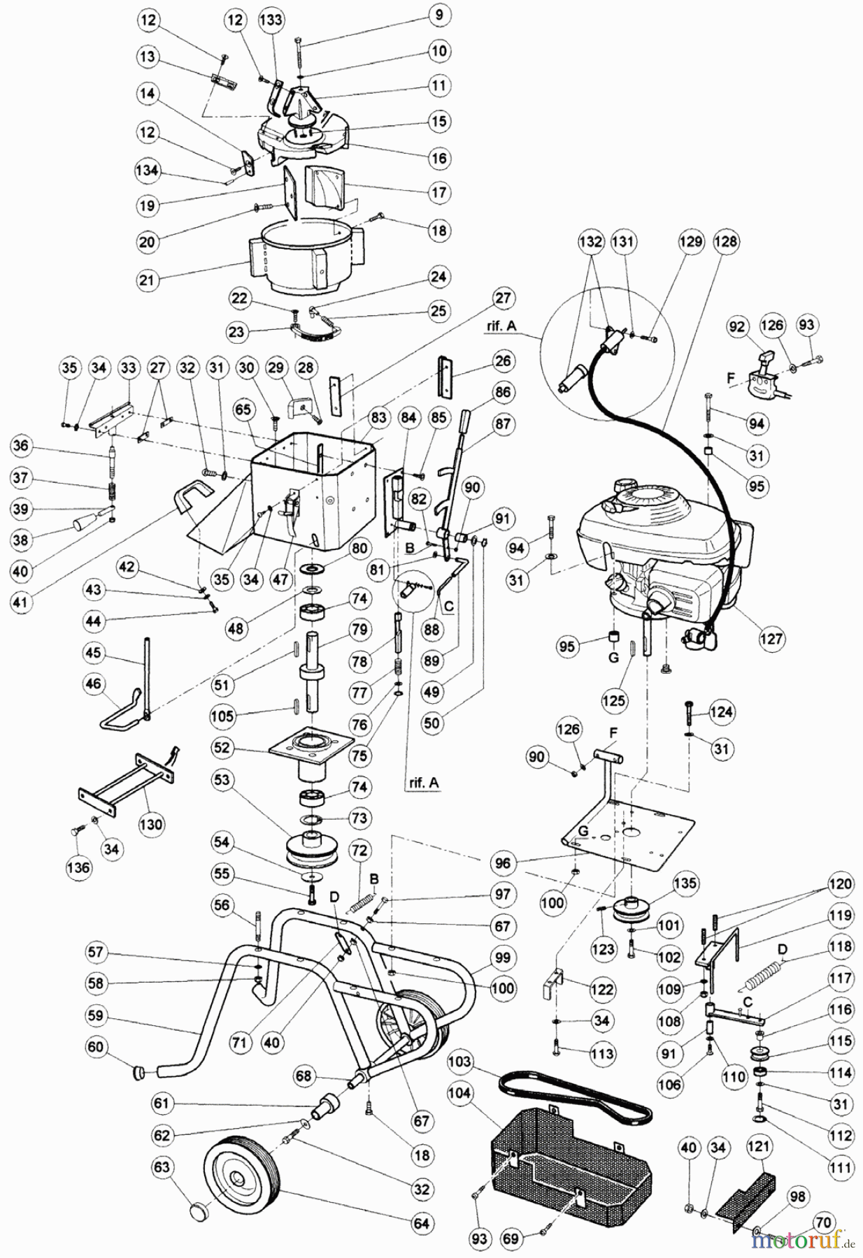  Dolmar Häcksler Benzin PH-4041 2  Motor