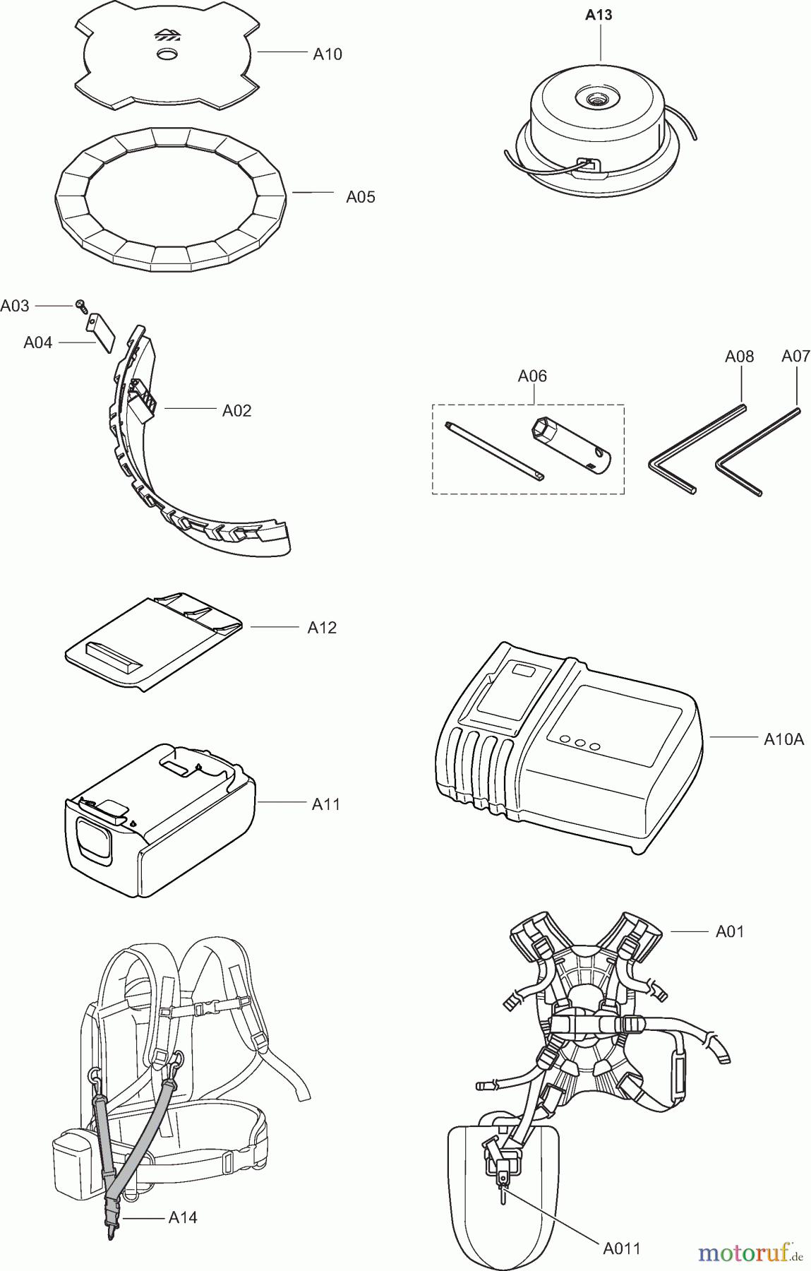 Dolmar Motorsensen & Trimmer Akku AT-3624 U 3 Zubehör