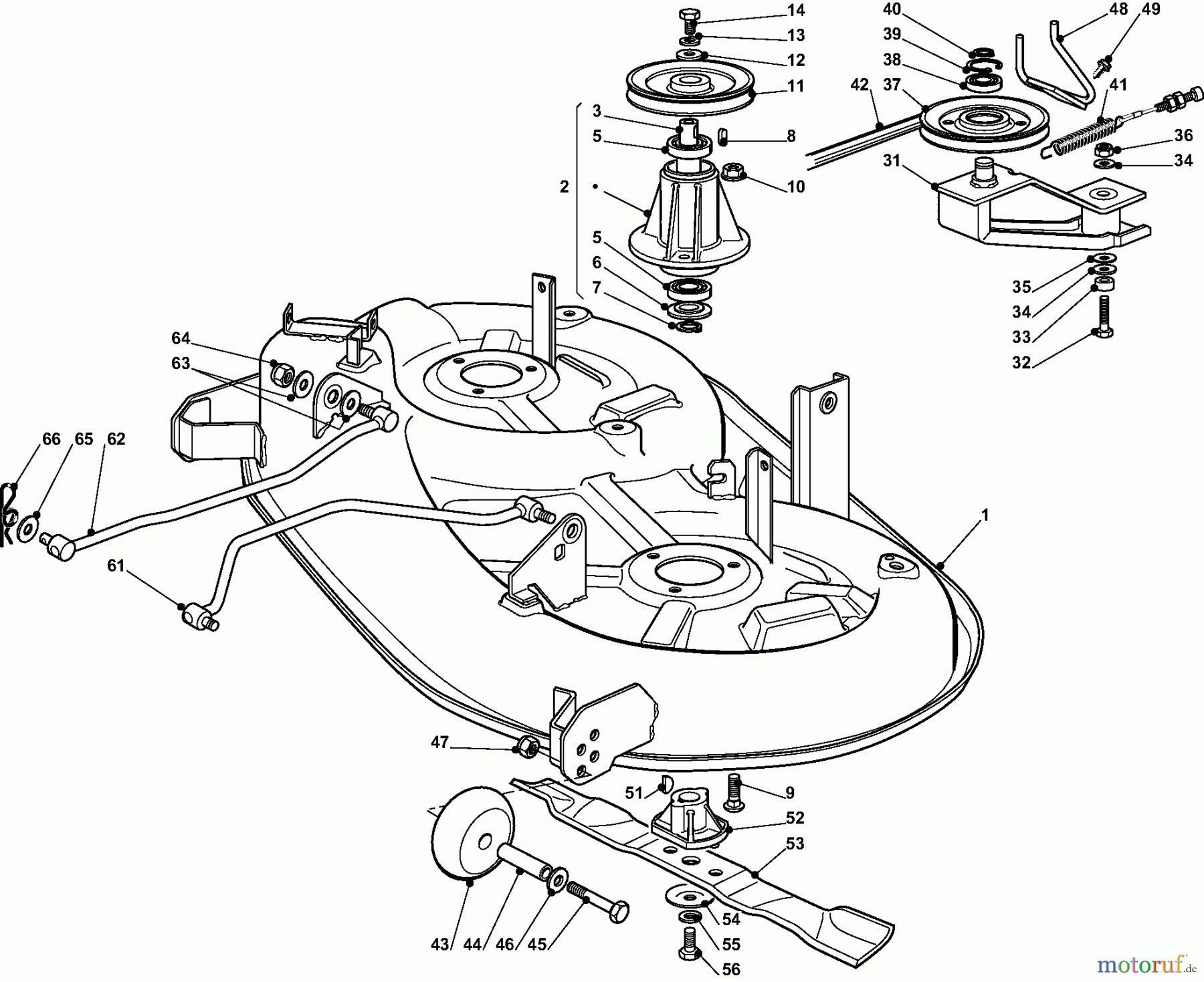 Dolmar Rasentraktoren TM-98.14 H2D TM-98.14 H2D (2009) 9 SCHNEIDWERKZEUG (2)