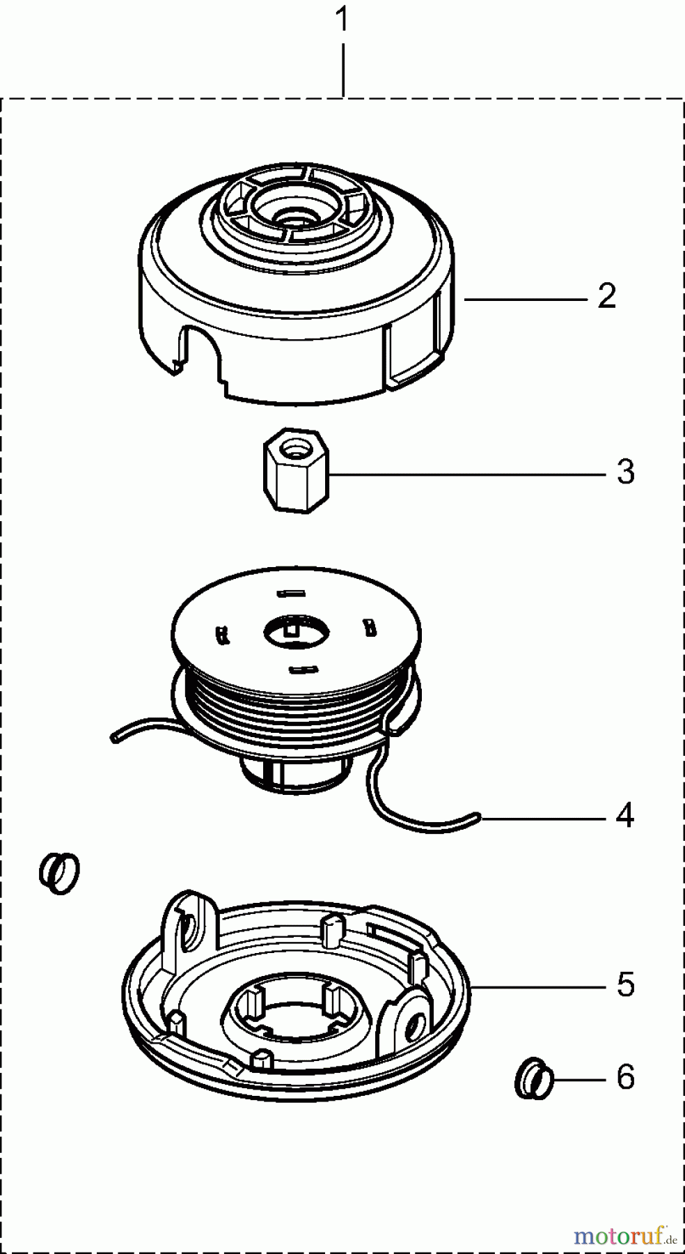  Dolmar Motorsensen & Trimmer Zubehör Fadenköpfe DOLMAR 3b  Tap&Go 365224010