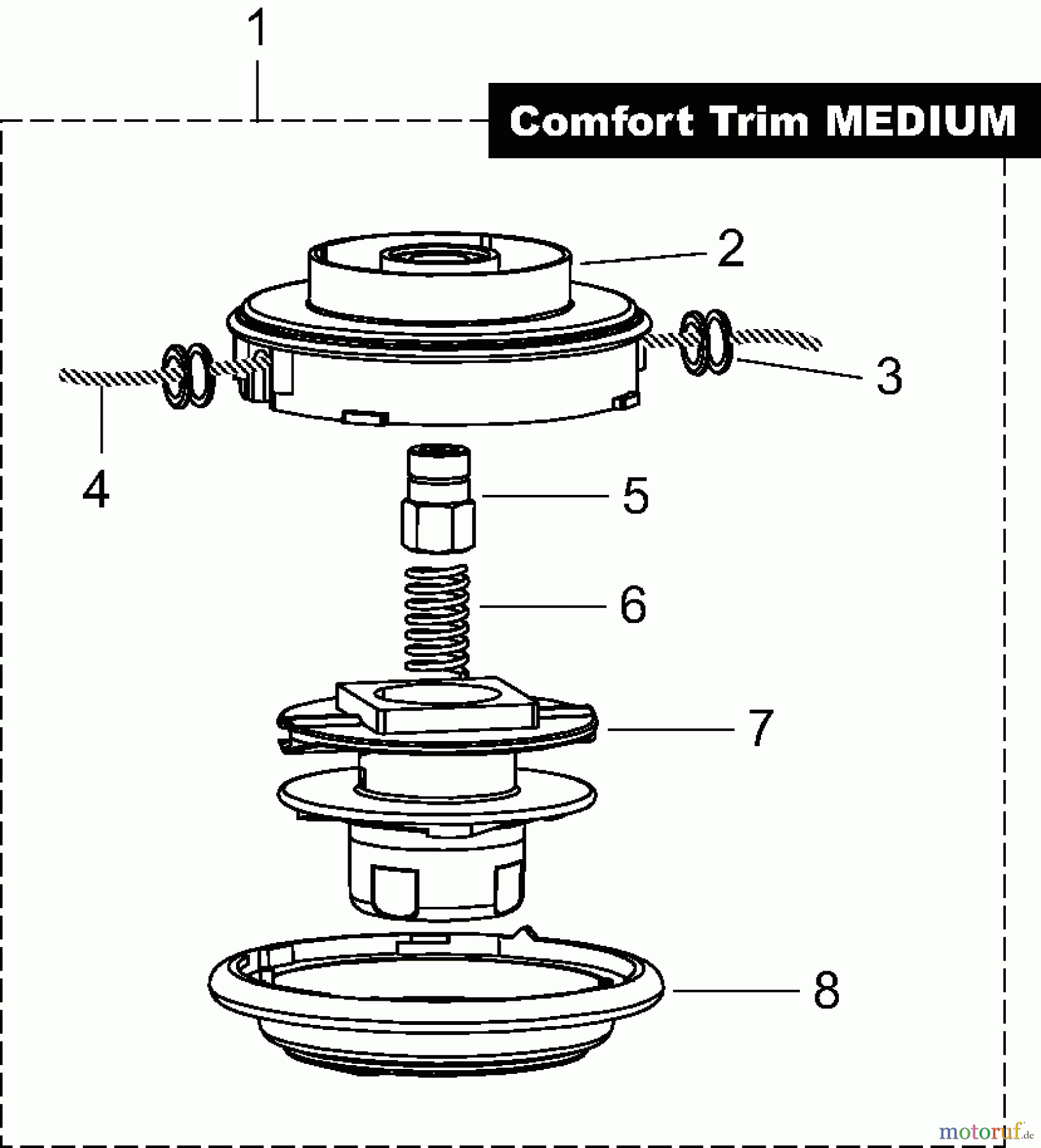  Dolmar Motorsensen & Trimmer Zubehör Fadenköpfe DOLMAR 3l  Tap&Go Comfort Trim 