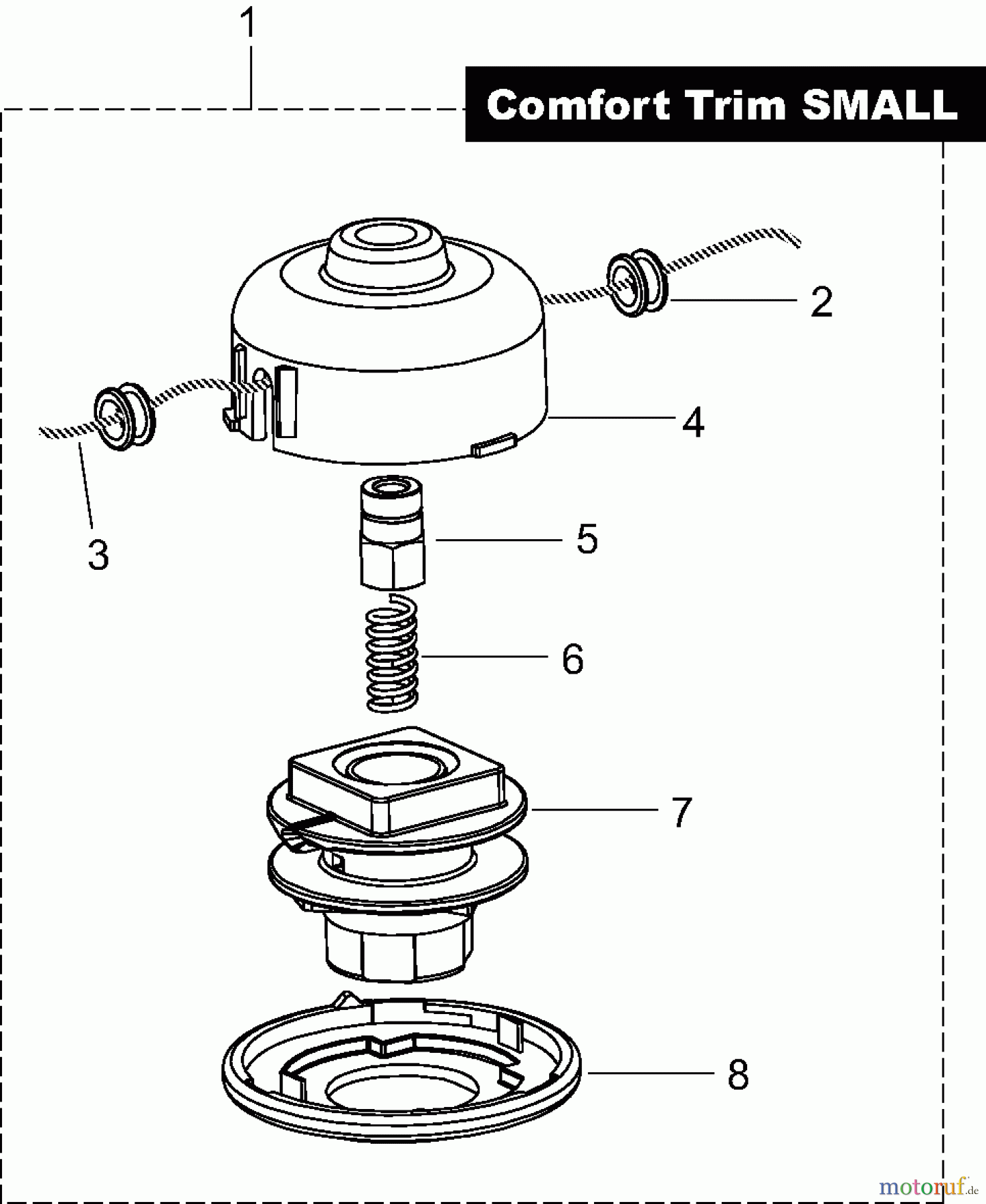  Dolmar Motorsensen & Trimmer Zubehör Fadenköpfe DOLMAR 3k  Tap&Go Comfort Trim 