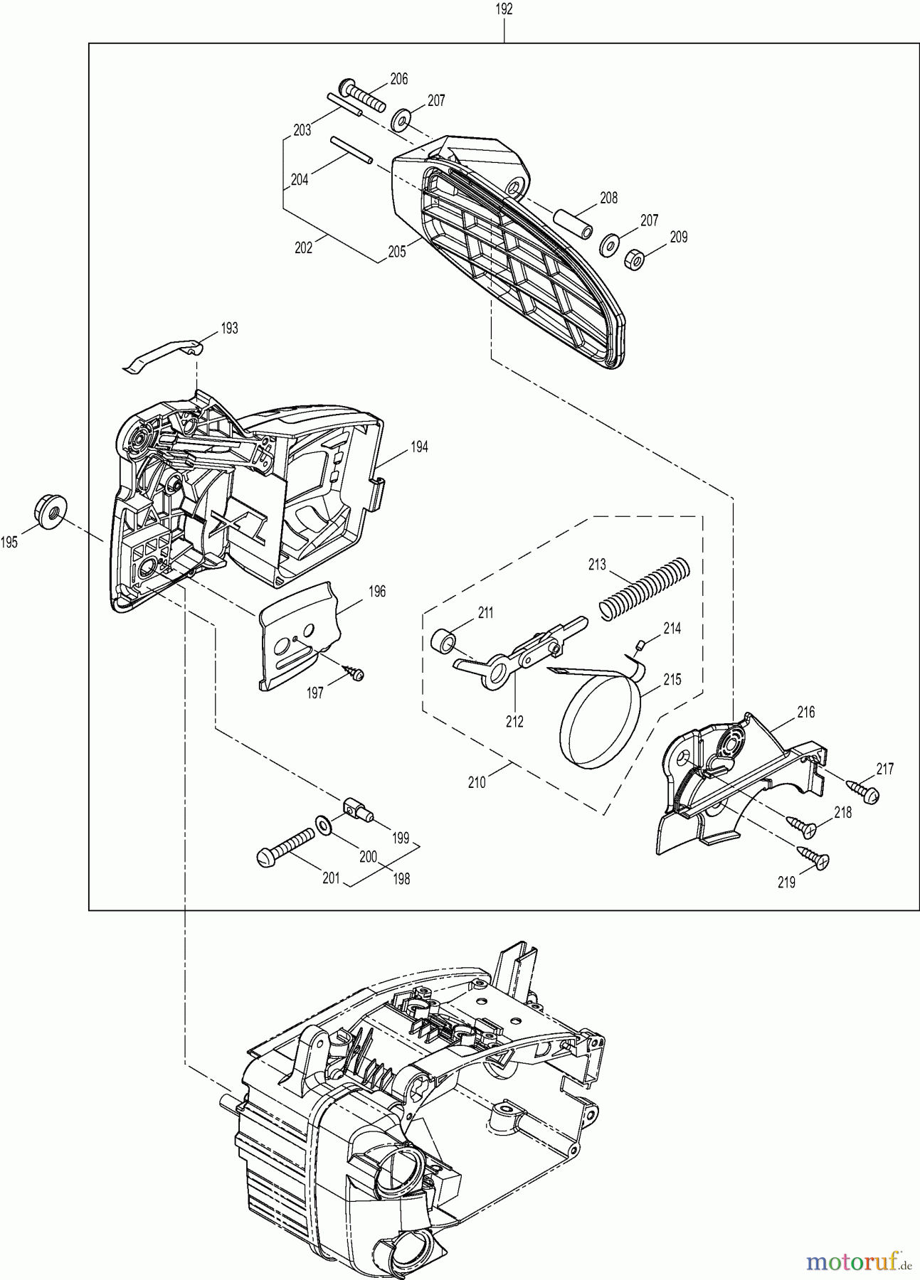  Dolmar Kettensägen Benzin Kettensäge PS-311 TH 7  Kettenbremse