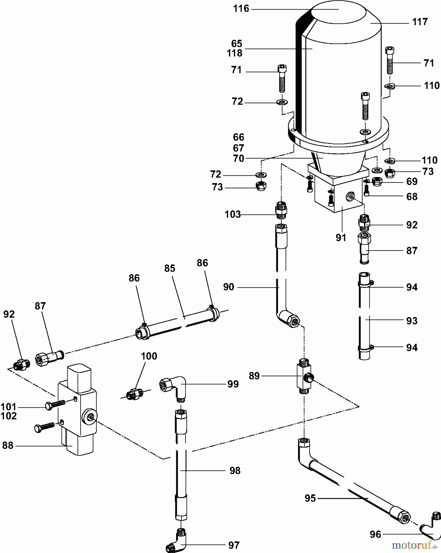  Dolmar Holzspalter LS-7504 2  Hydraulikanlage