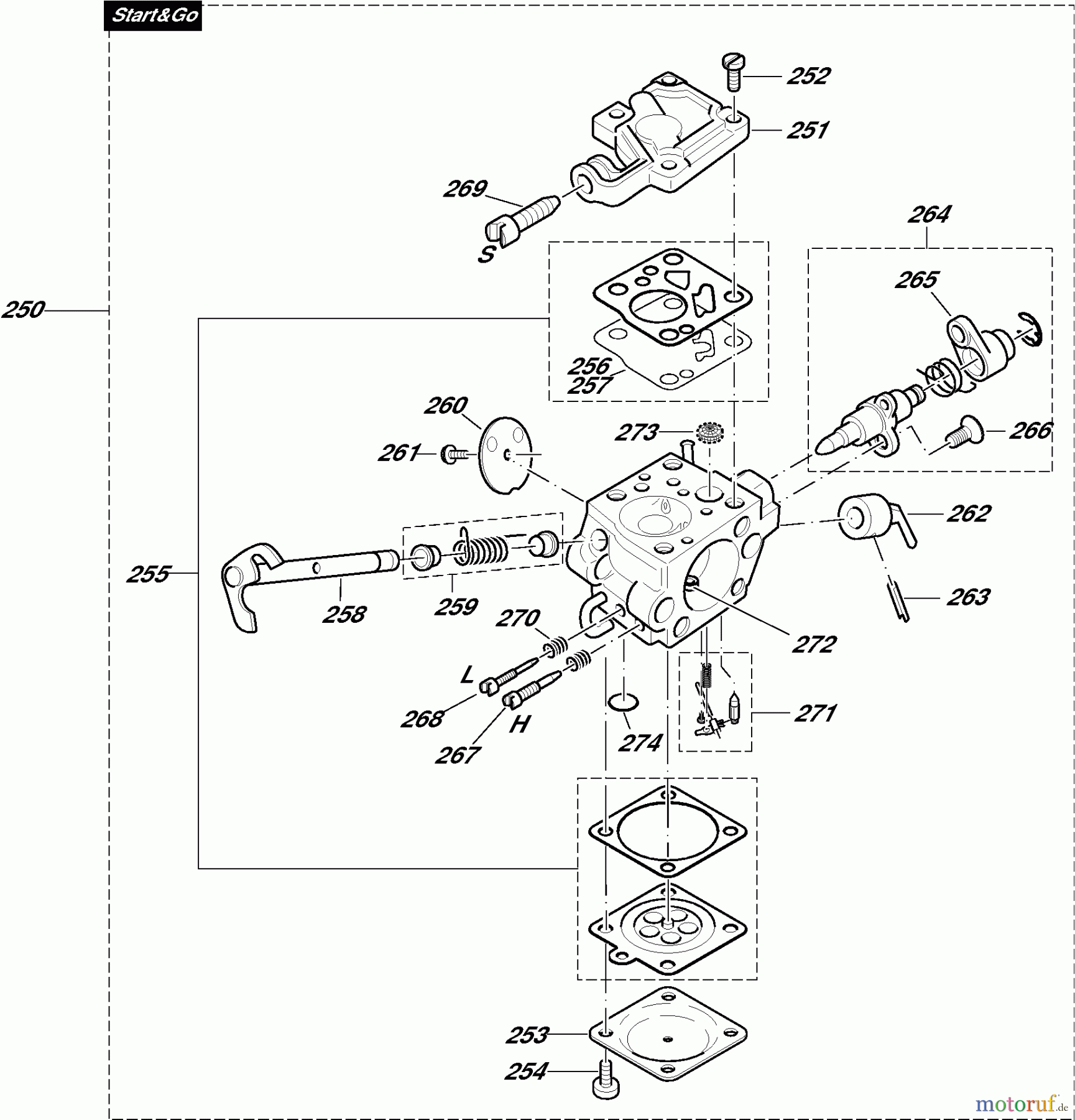 Dolmar Kettensägen Benzin Kettensäge PS-342 9  Vergaser