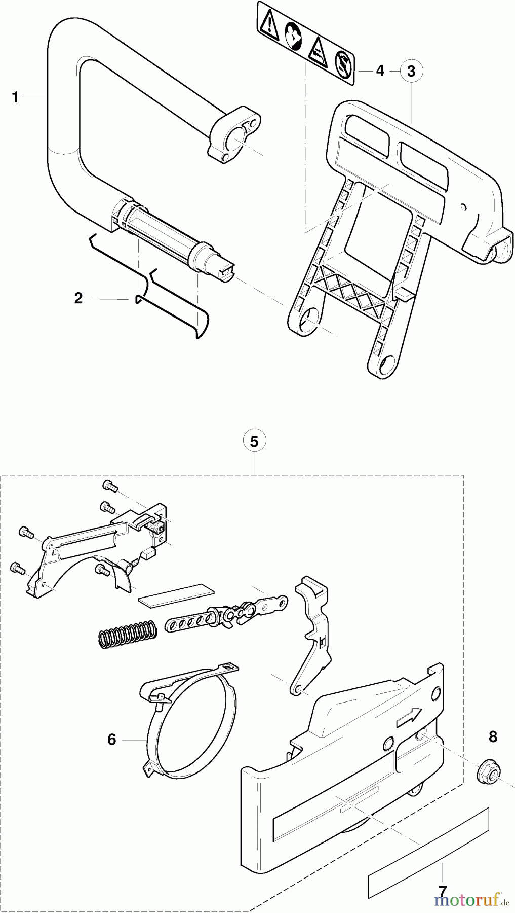  Dolmar Kettensägen Elektro Kettensäge ES-3 5  Bügelgriff, Handschutz, Kettenbremse