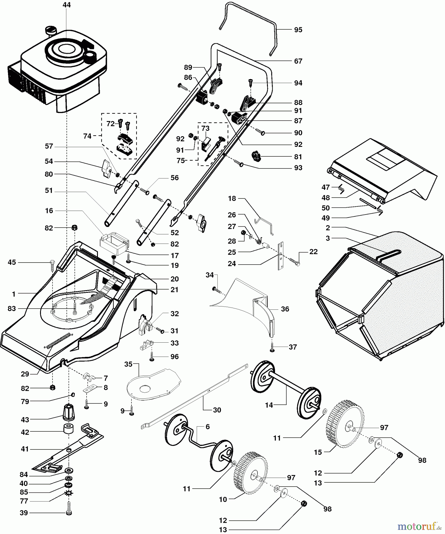  Dolmar Rasenmäher Benzin PM-4645 PM-4645 (2002) 7  PM-4645