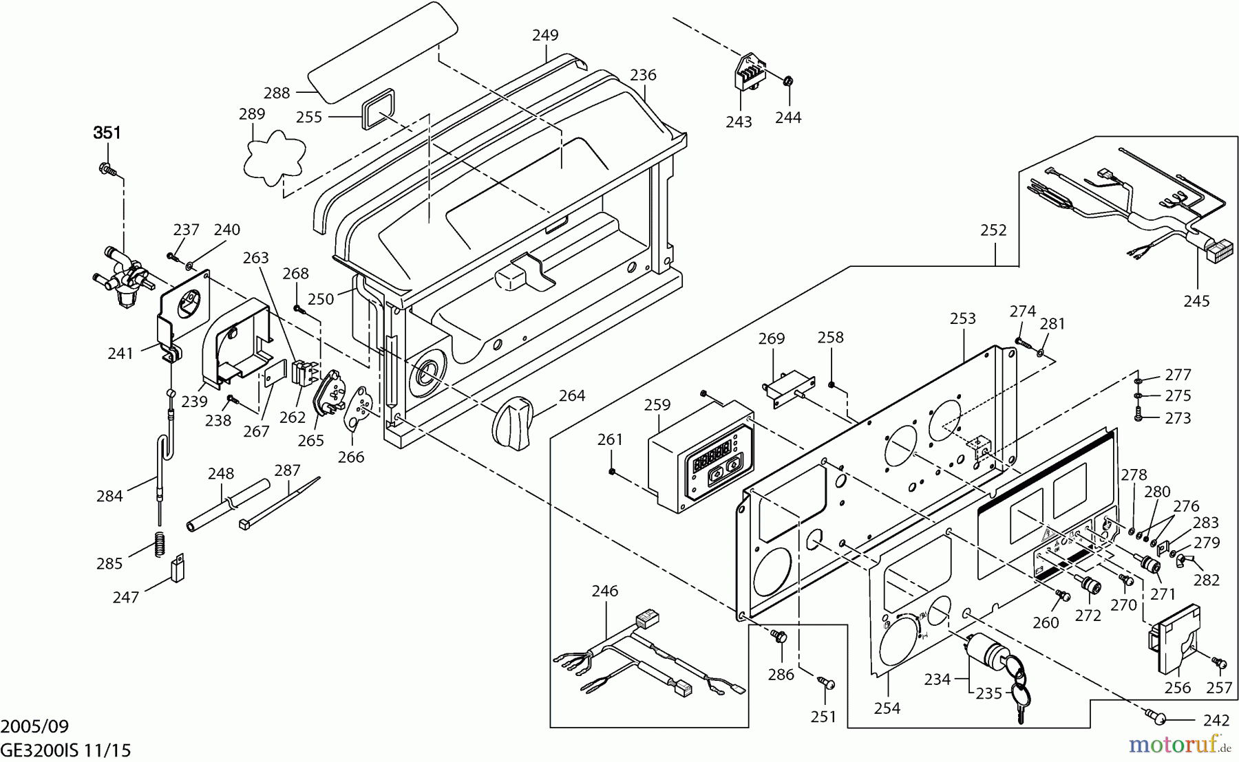 Dolmar Stromerzeuger GE-3200 IS 11 Frontblende