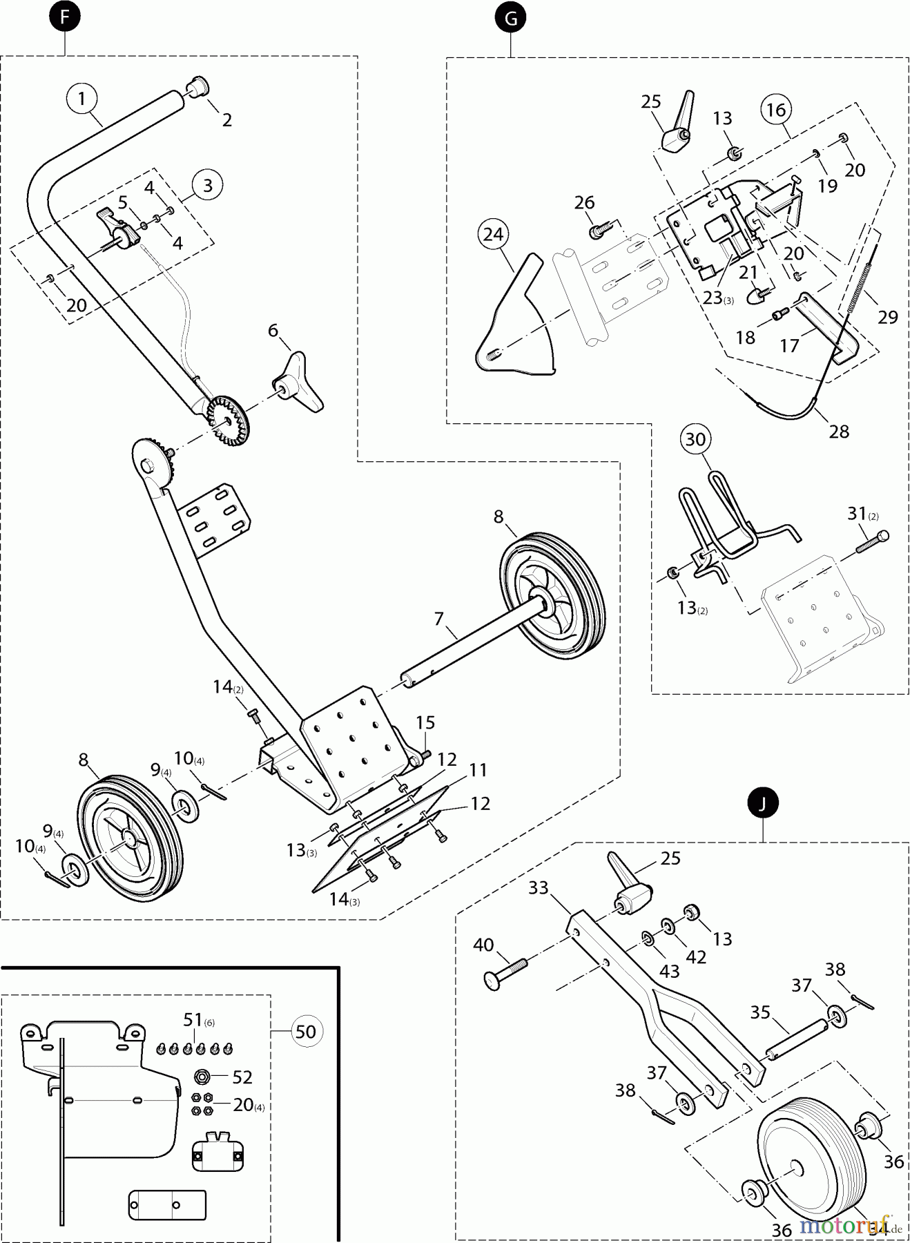  Dolmar Trennschleifer Benzin PC-6214 11  Führungswagen ( Nicht im Lieferumfang )
