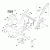 Viking Benzinrasenmäher MB 545.0 Listas de piezas de repuesto y dibujos C - Rahmen, Höhenverstellung