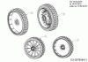 MTD Smart 53 SPBS 12C-PY5L600 (2019) Listas de piezas de repuesto y dibujos Wheels to 10.02.2019