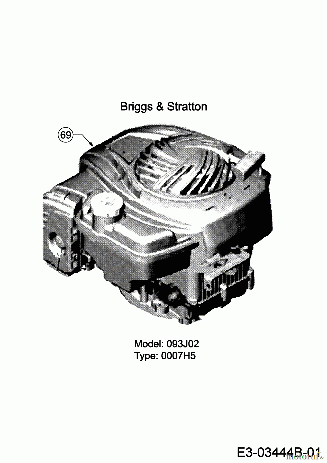  MTD Motormäher mit Antrieb 53 SPSBHW 12D-PH5L600 (2020) Motor Briggs & Stratton
