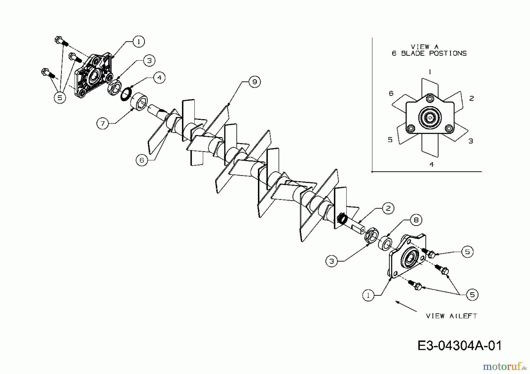 MTD Elektrovertikutierer VE 40 16CF5AEA600  (2019) Messerwalze