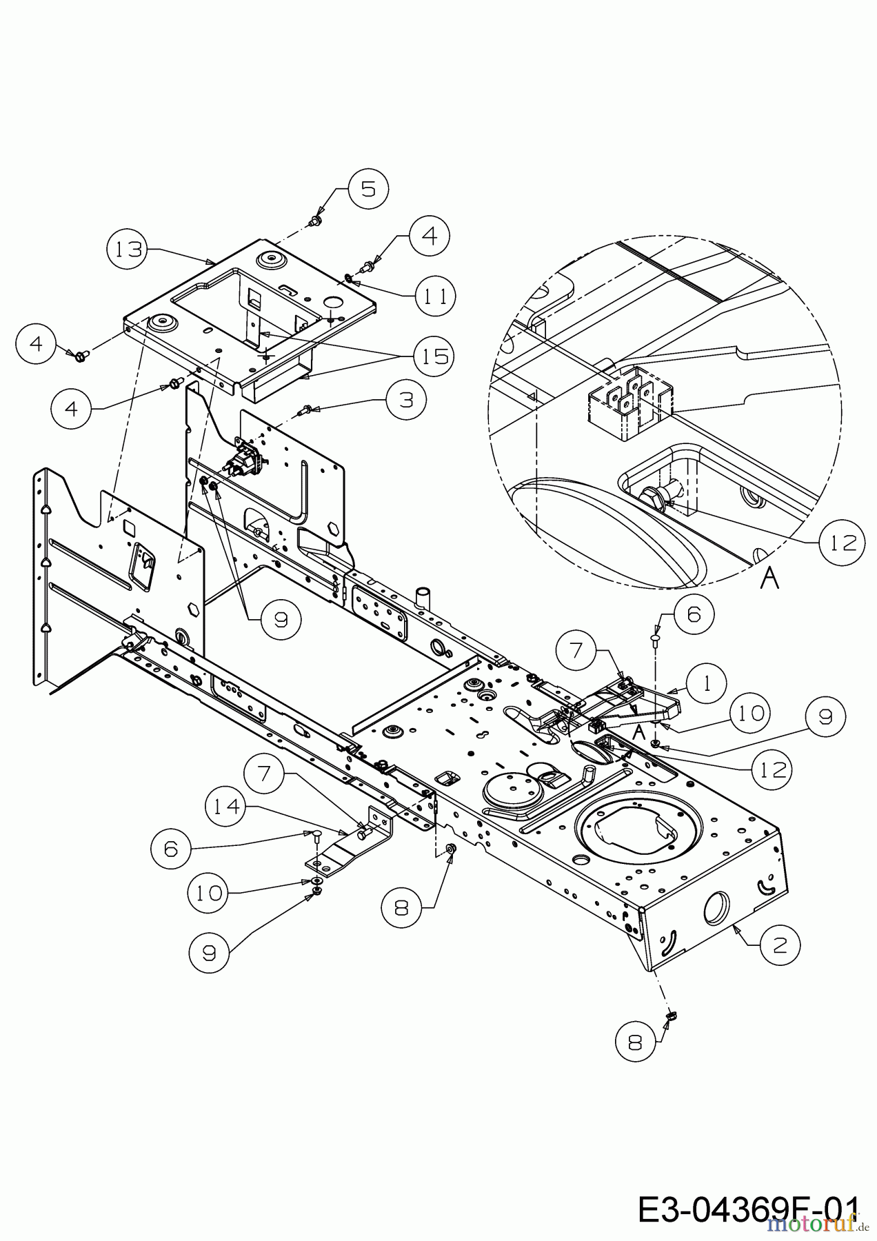  Helington Rasentraktoren H 92 T 13A776KE686  (2020) Rahmen