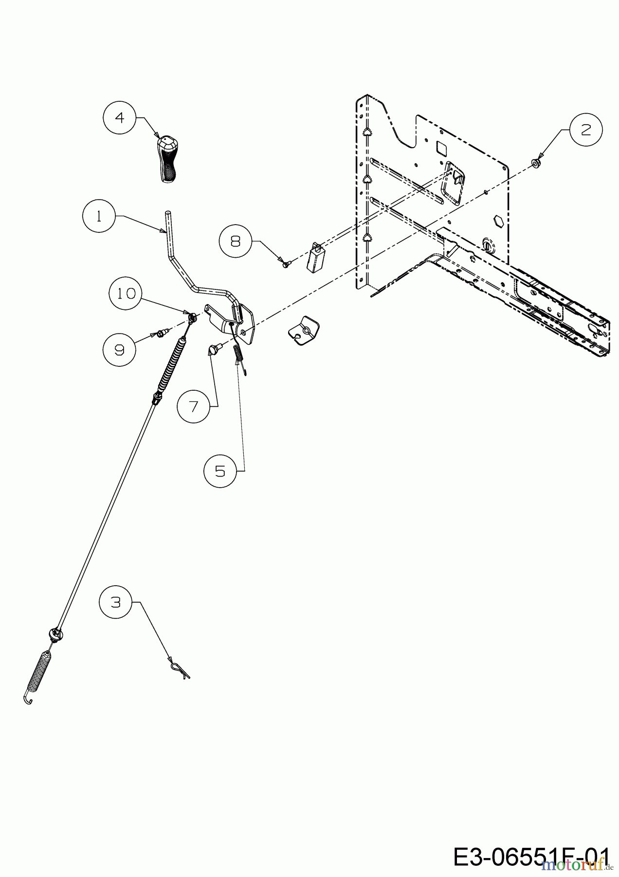  Helington Rasentraktoren H 92 T 13A776KE686  (2020) Mähwerkseinschaltung