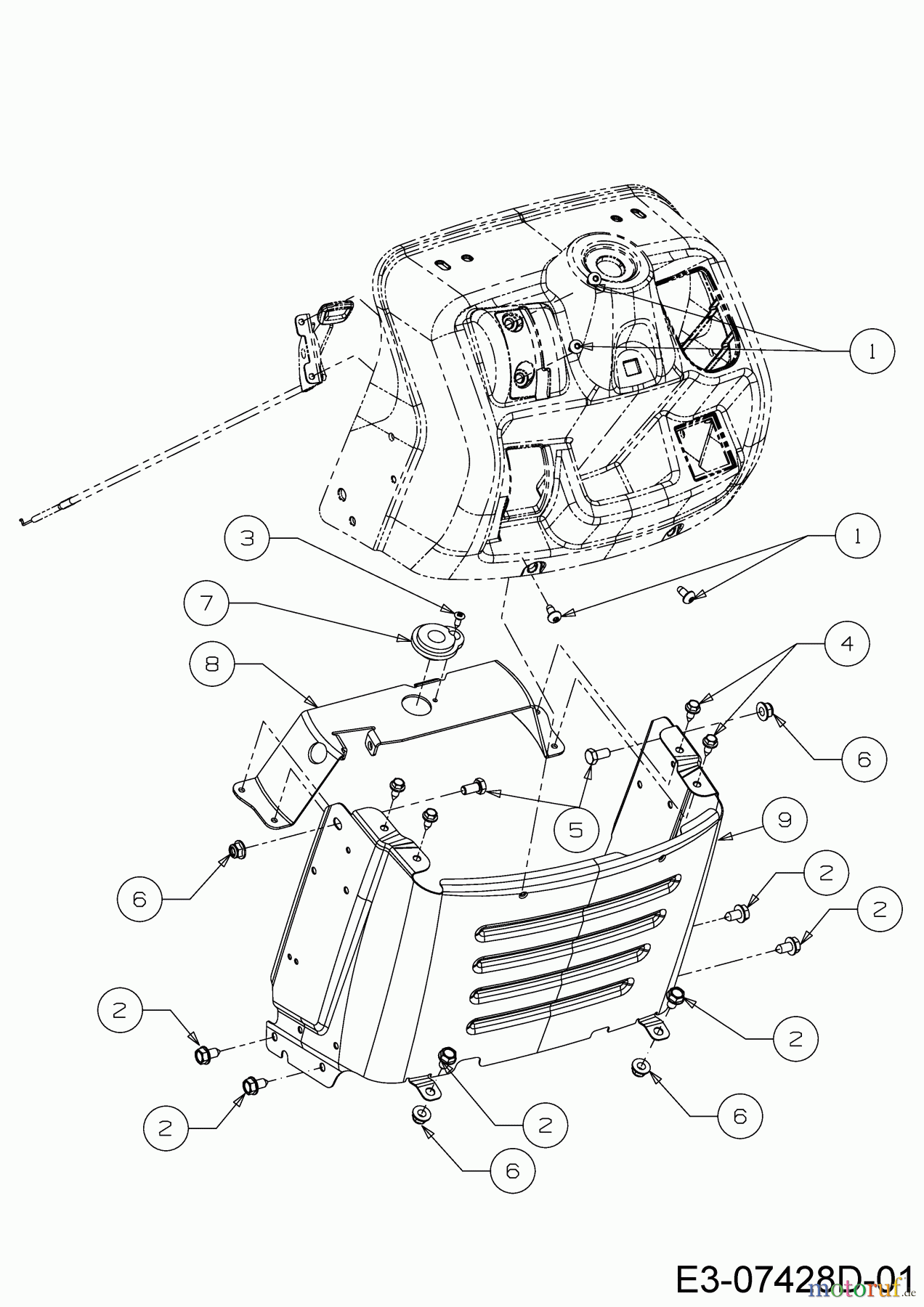  Helington Rasentraktoren H 92 T 13A776KE686  (2019) Armaturenbrett