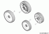 MTD SMART 53 SPH S 12A-PCKQ600 (2020) Listas de piezas de repuesto y dibujos Wheels