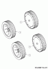 MTD 46 B 11A-J15B600 (2018) Listas de piezas de repuesto y dibujos Wheels