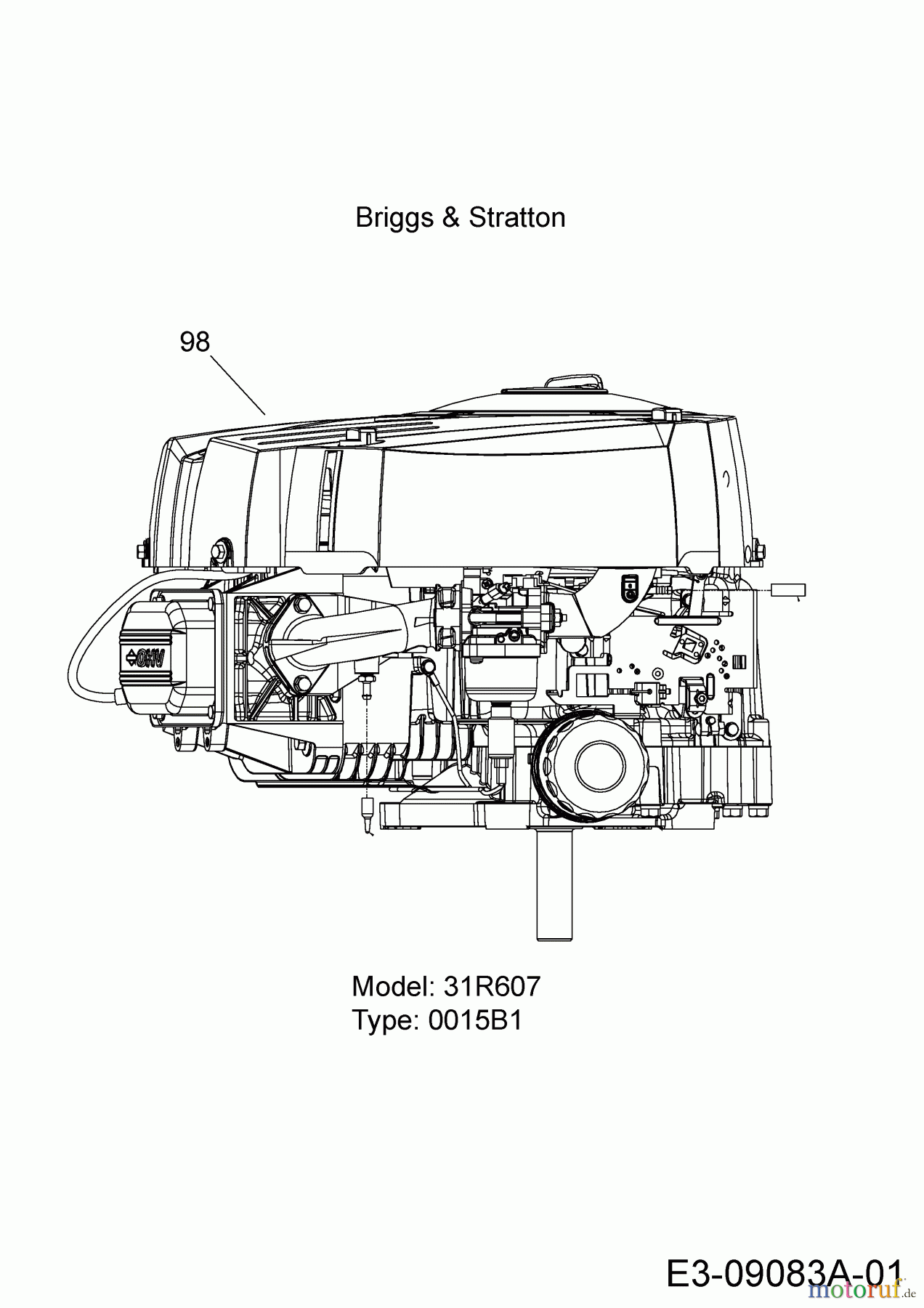  MTD Rasentraktoren Optima LN 165 H 13IN71KN678  (2018) Motor Briggs & Stratton