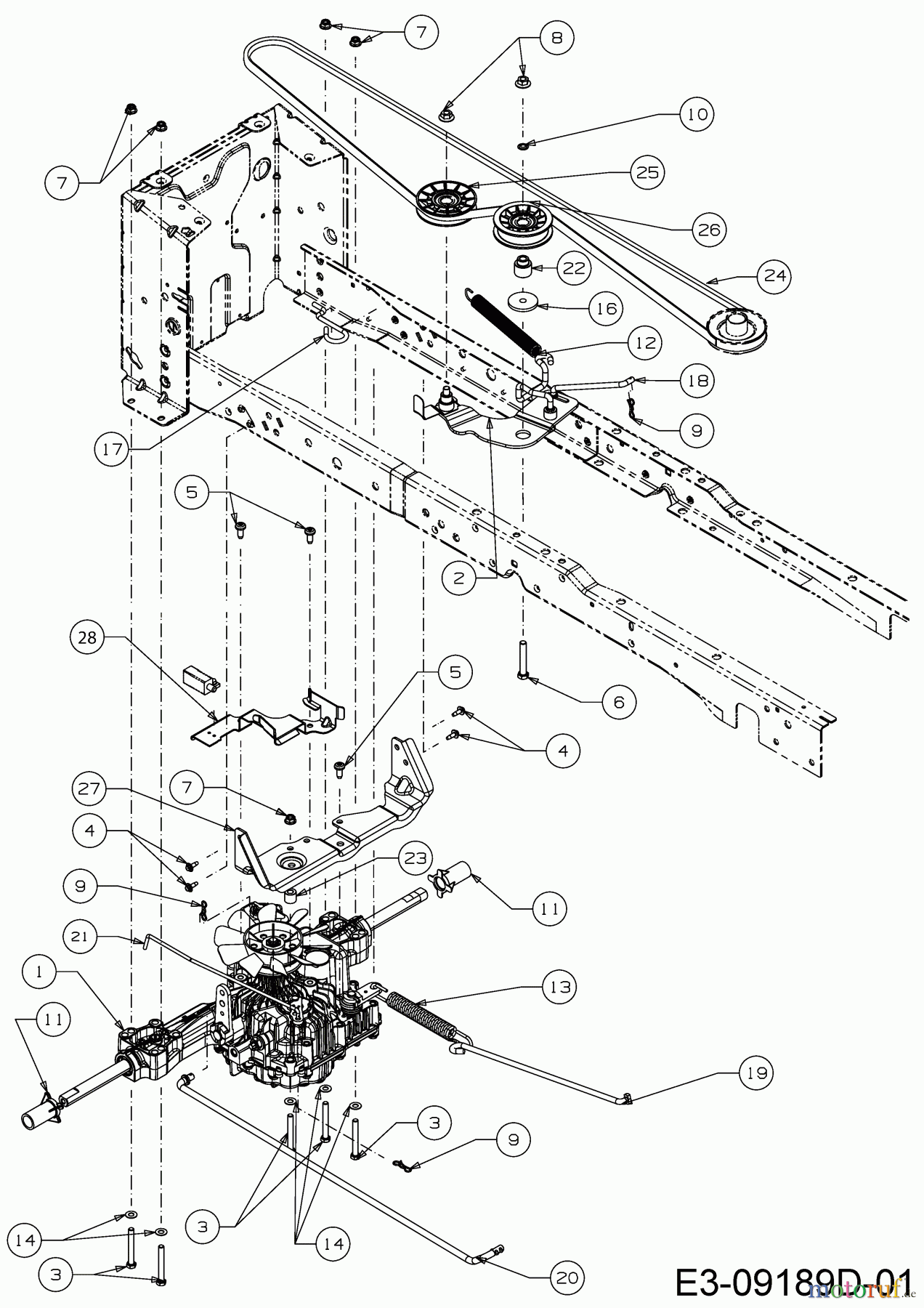  Tigara Rasentraktoren TG 222/117 HBI 13BAA1KT649  (2020) Fahrantrieb