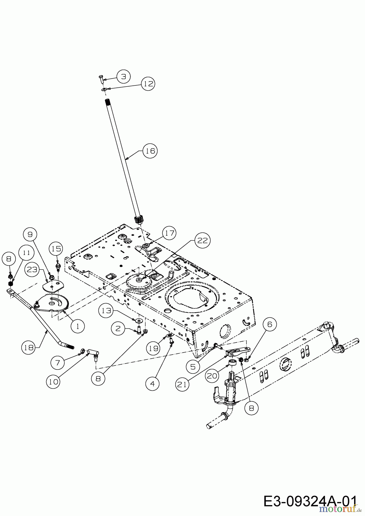  Helington Rasentraktoren H 96 H 13A879KG686  (2020) Lenkung