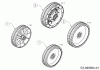 MTD Smart 46 SPBS 12B-TY5B600 (2020) Spareparts Wheels