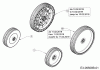 MTD Optima 53 SPBHWIS 12CEPH7E600 (2019) Listas de piezas de repuesto y dibujos Wheels