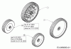 MTD Optima 53 SPBHWIS 12DEPH7E600 (2020) Listas de piezas de repuesto y dibujos Wheels
