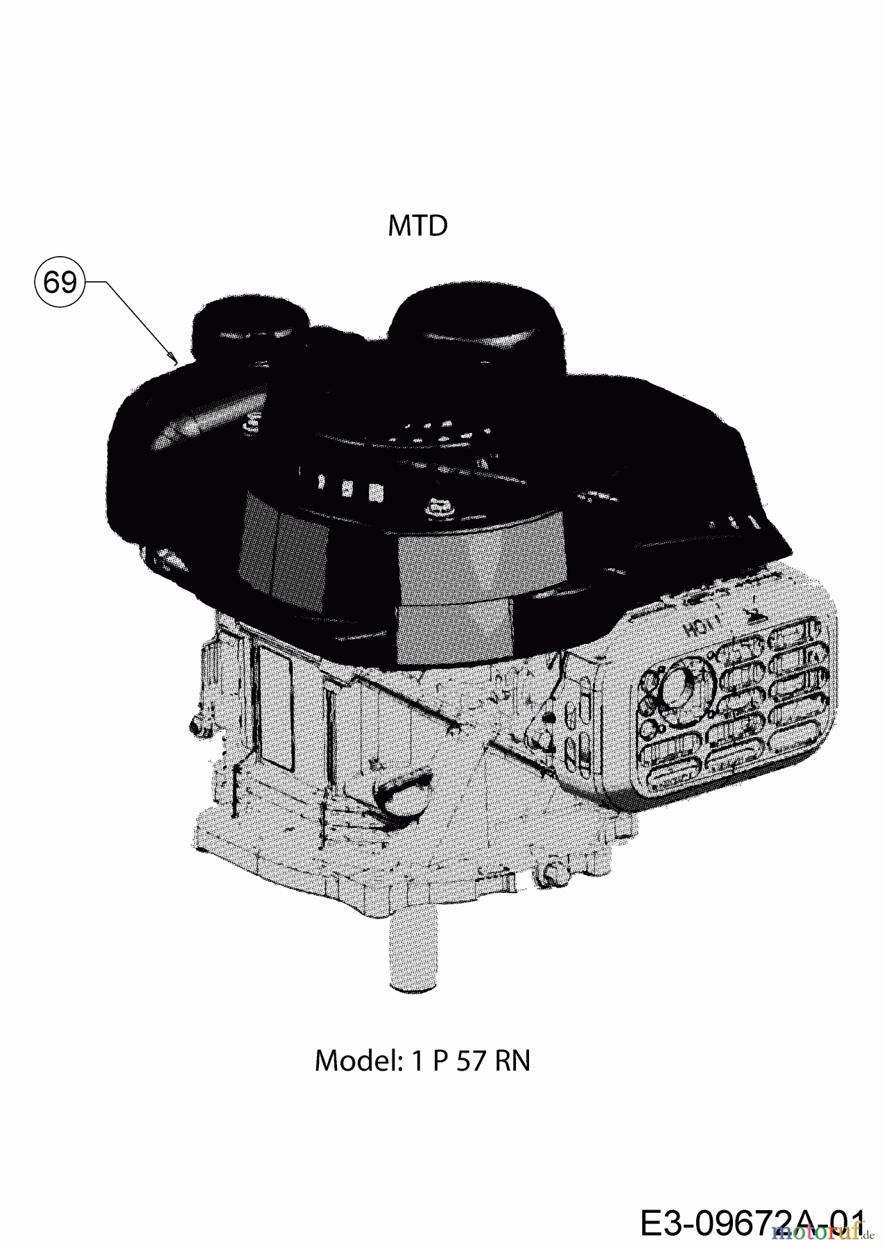  MTD Motormäher Smart 51 BO 11B-02SH600 (2019) Motor MTD