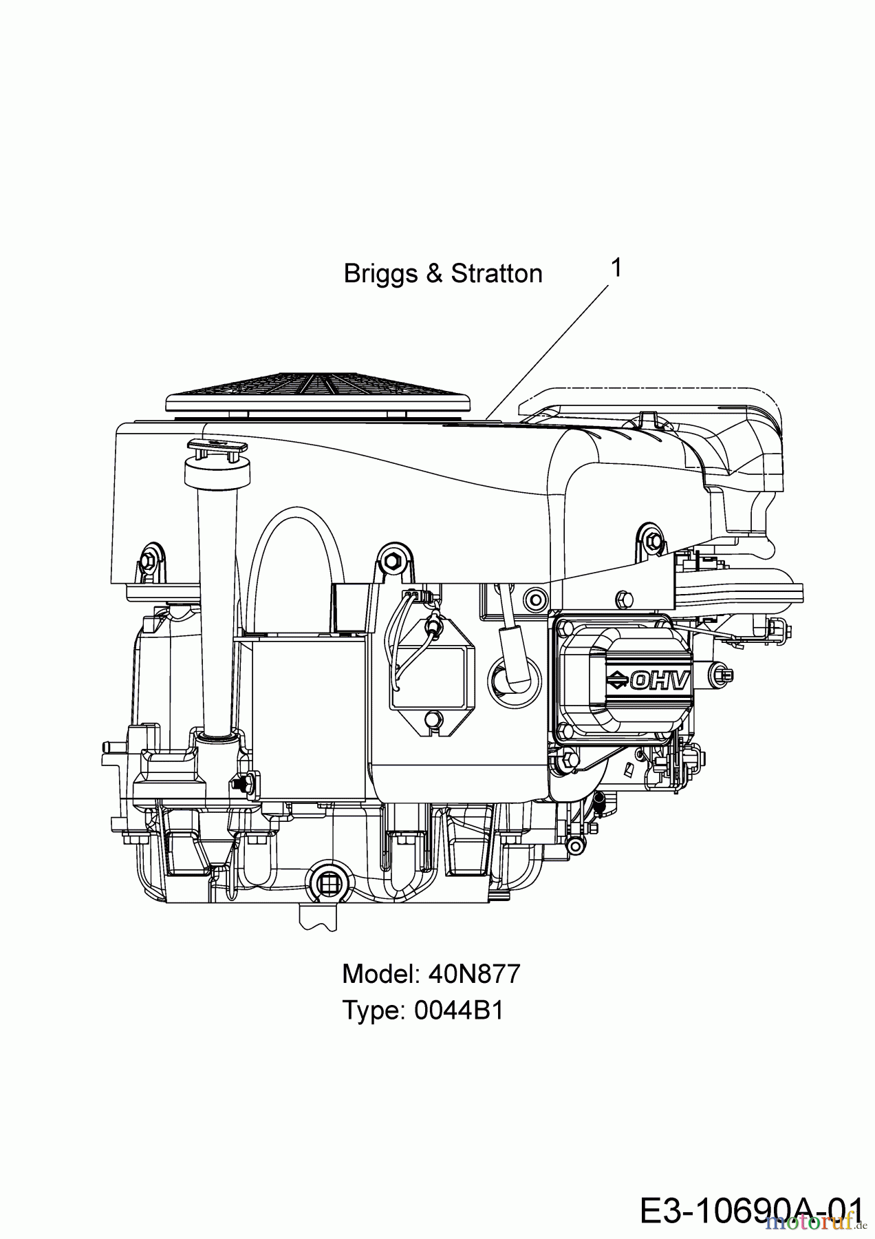  Tigara Rasentraktoren TG 222/117 HBI 13AAA1KT649  (2019) Motor Briggs & Stratton