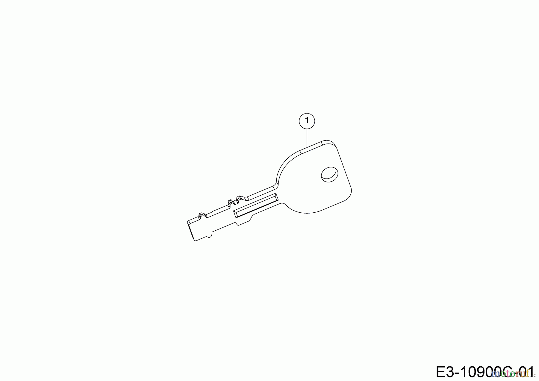  MTD Rasentraktoren Minirider 76 RDE 13A726SD600  (2019) Schlüssel