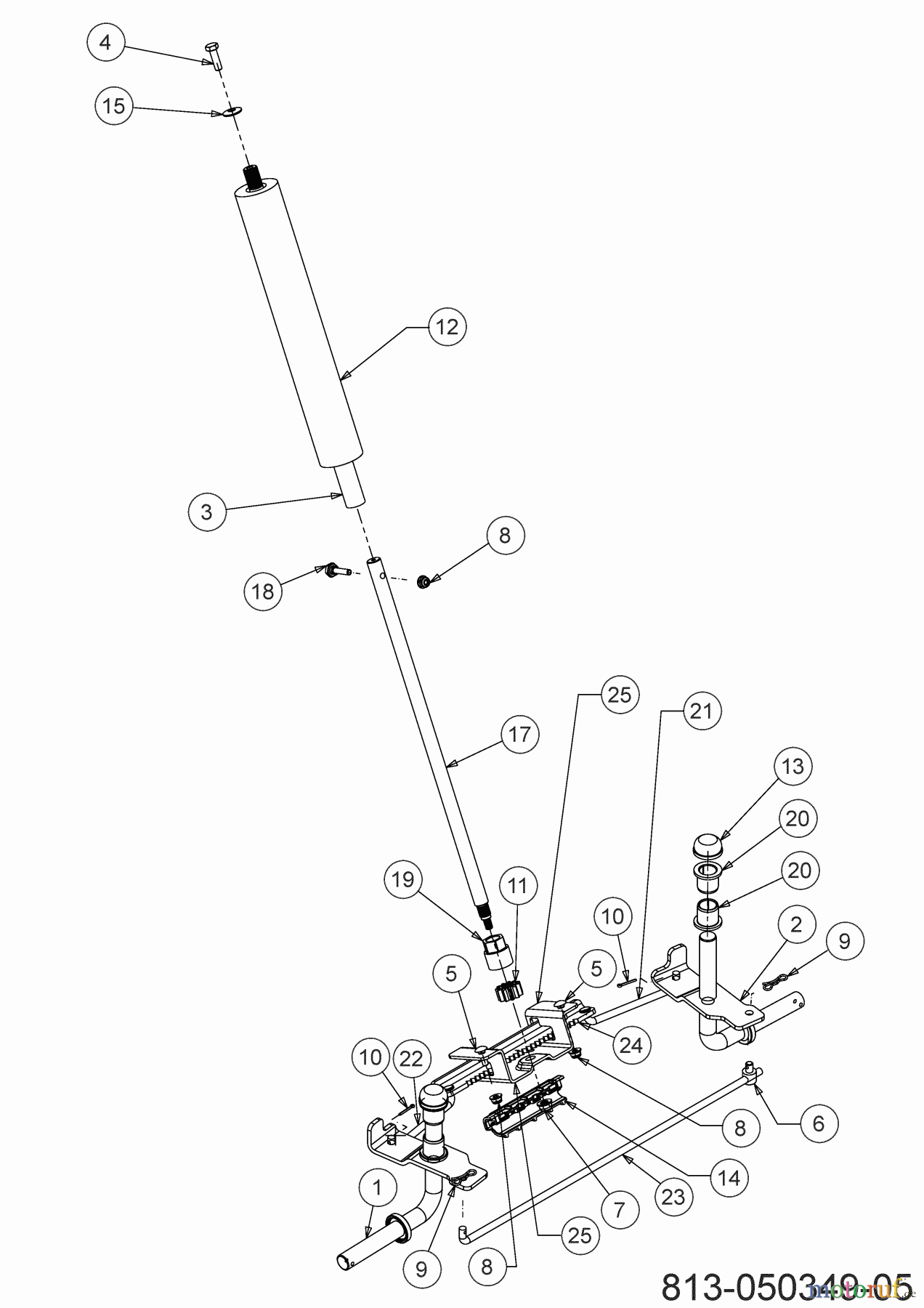  Helington Rasentraktoren H 76 SM 13B726JD686 (2021) Lenkung