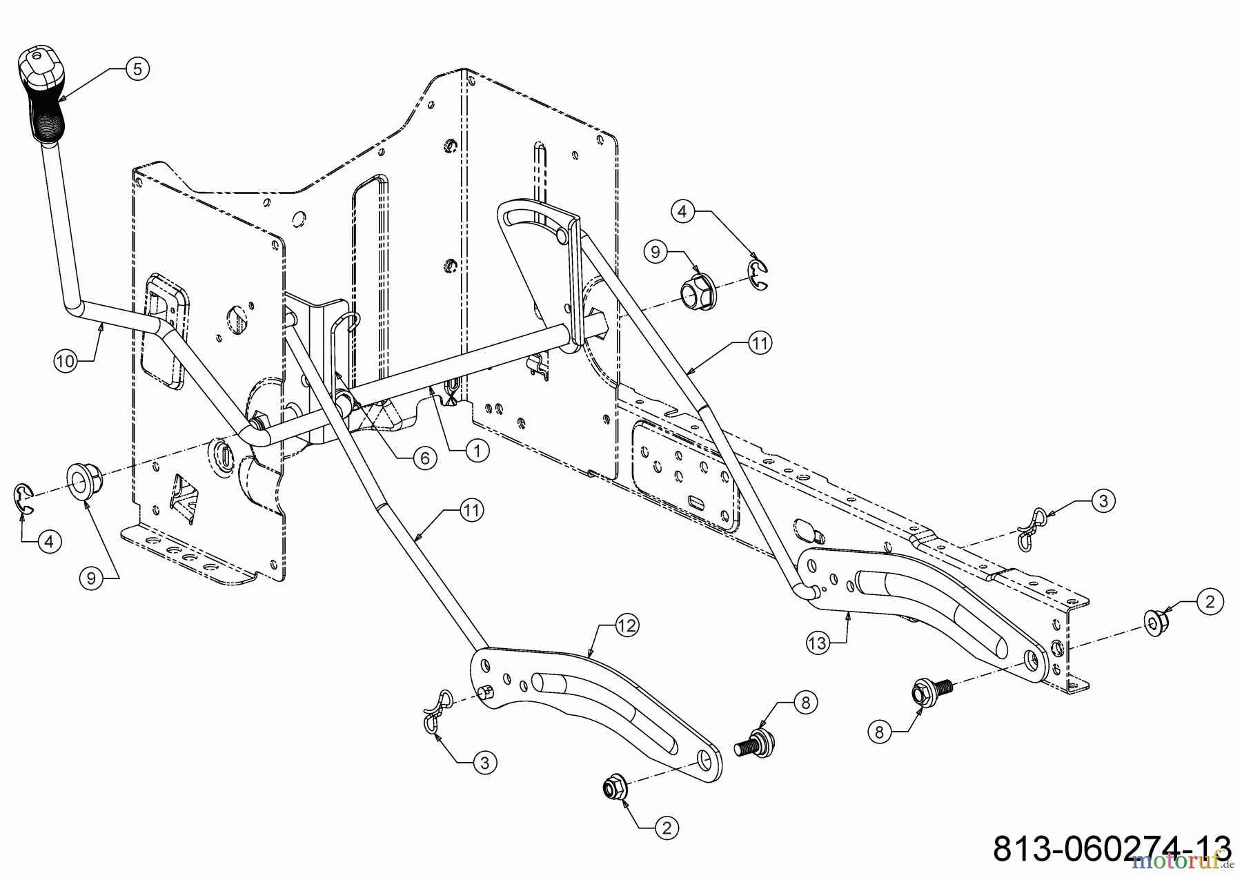  Tigara Rasentraktoren TG 19/107 H 13A879KG649 (2022) Mähwerksaushebung