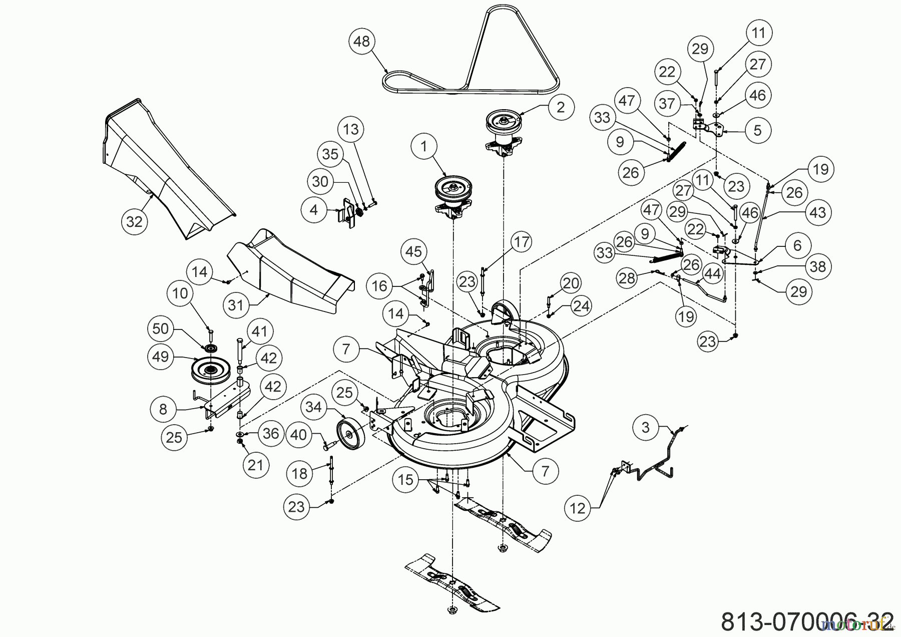  Greenbase Rasentraktoren V 170 13A871KE618 (2021) Mähwerk E (36