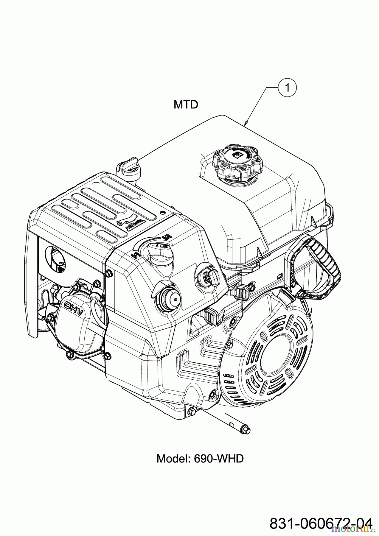  MTD Schneefräsen Optima ME 76 31AY5ES5678 (2024) Motor MTD