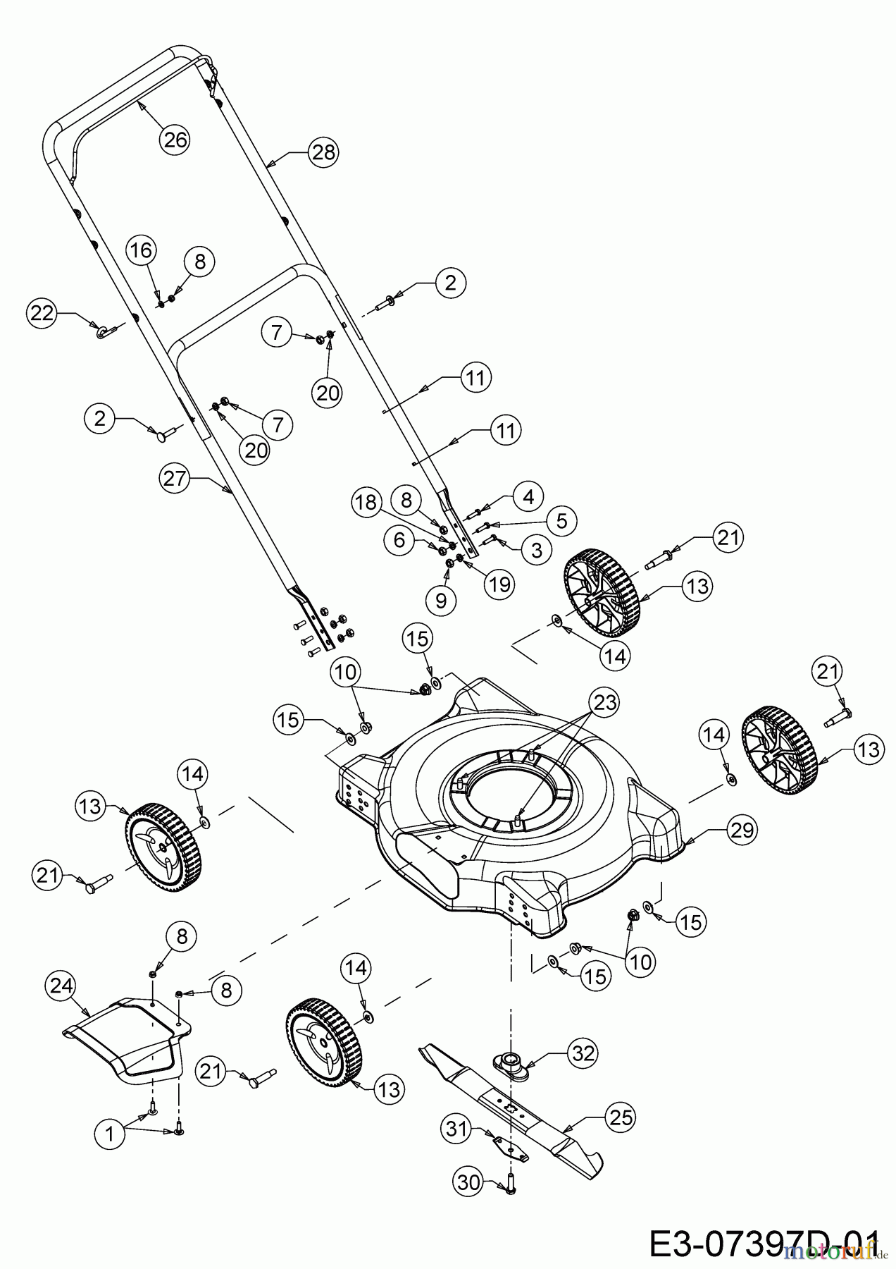  MTD Motormäher 51 BC 11F-025J600 (2022) Grundgerät