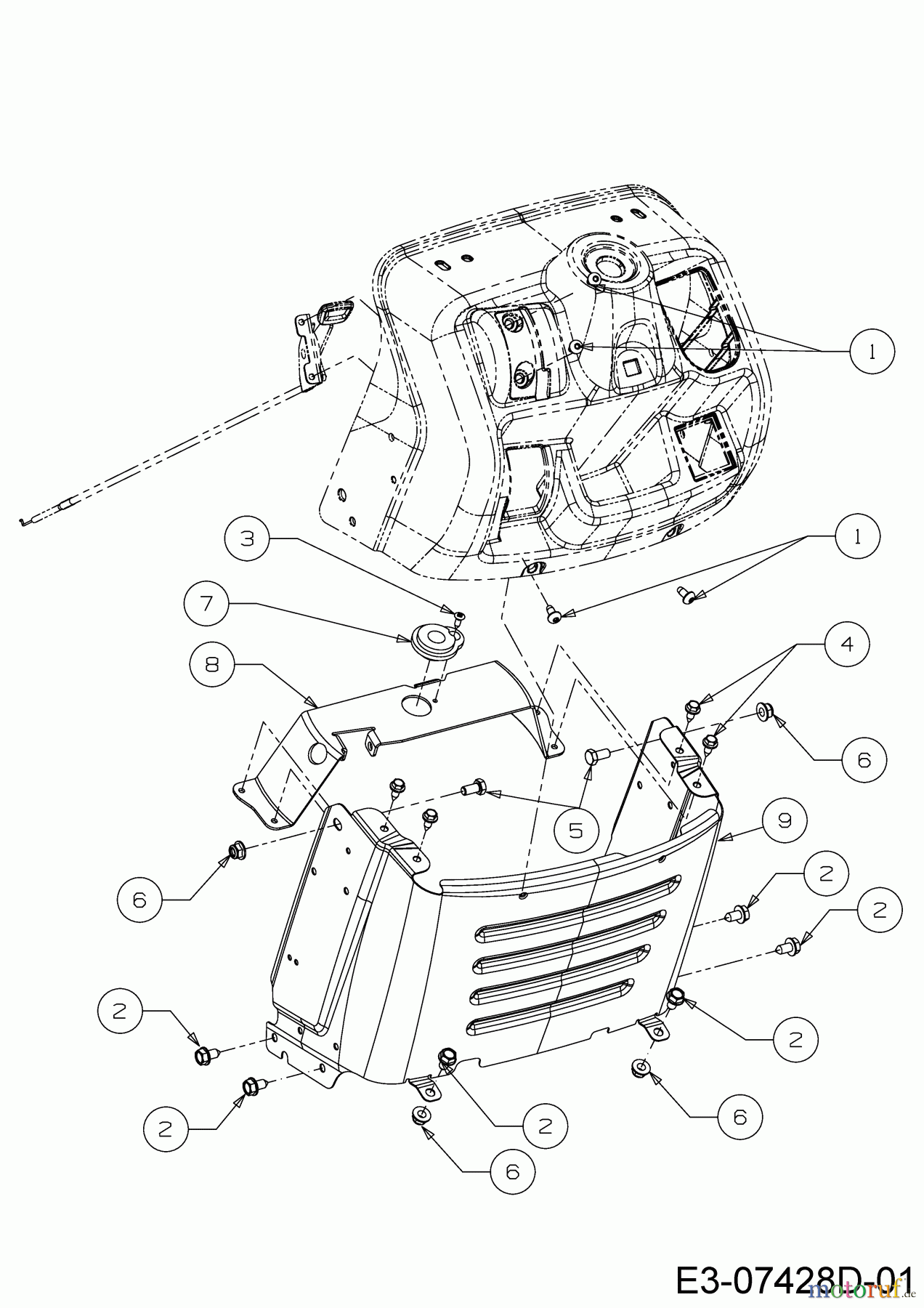  Tigara Rasentraktoren TG 19/107 H 13A879KG649 (2022) Armaturenbrett