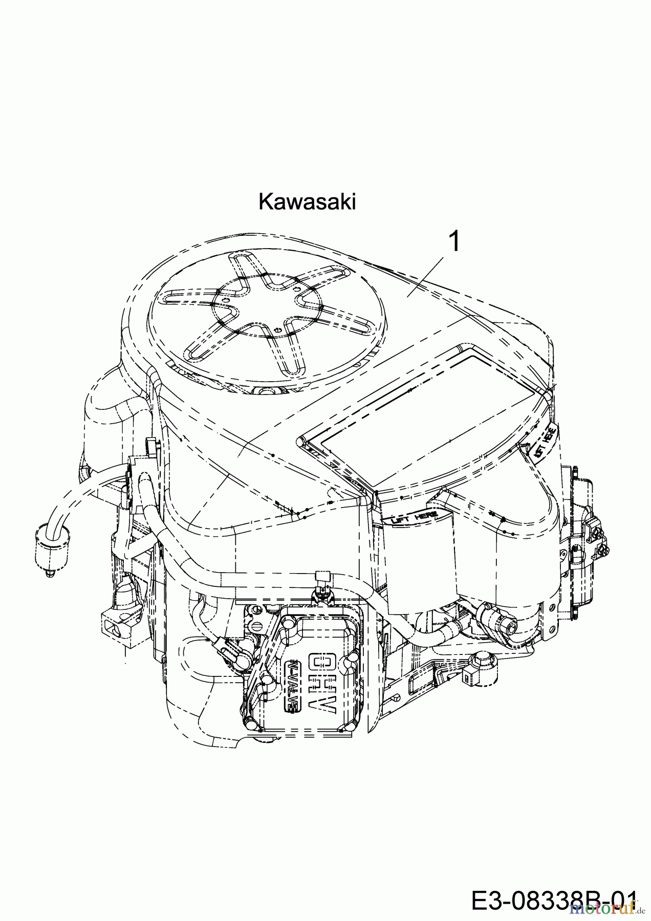  Black Edition Rasentraktoren 285-106 TWIN KH 13AFA1KR615 (2022) Motor Kawasaki