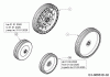 MTD BT 53 SP HW 12A-PFKC600 (2021) Listas de piezas de repuesto y dibujos Wheels