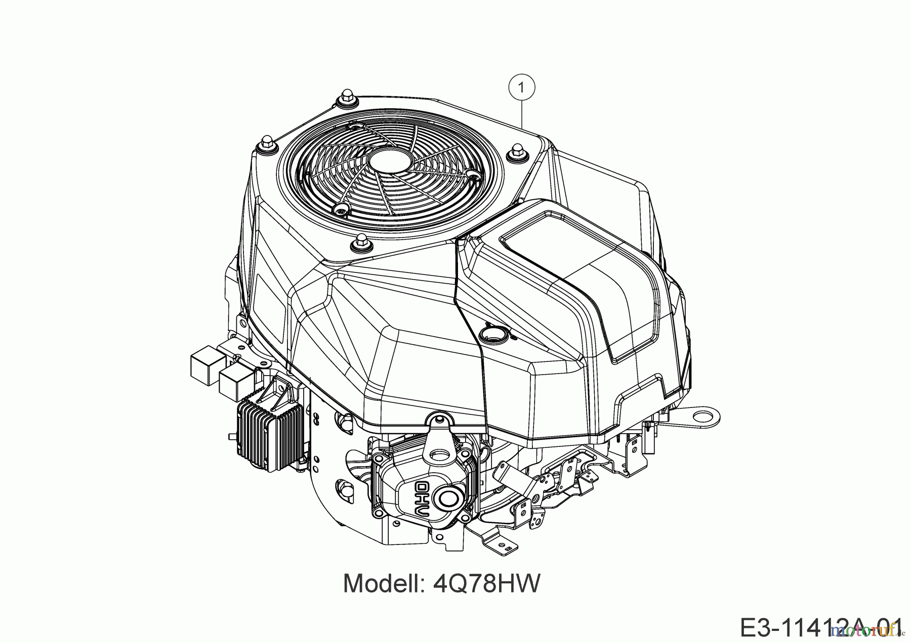  MTD Rasentraktoren Optima LG 200 H 13AJ78SS678 (2023) Motor