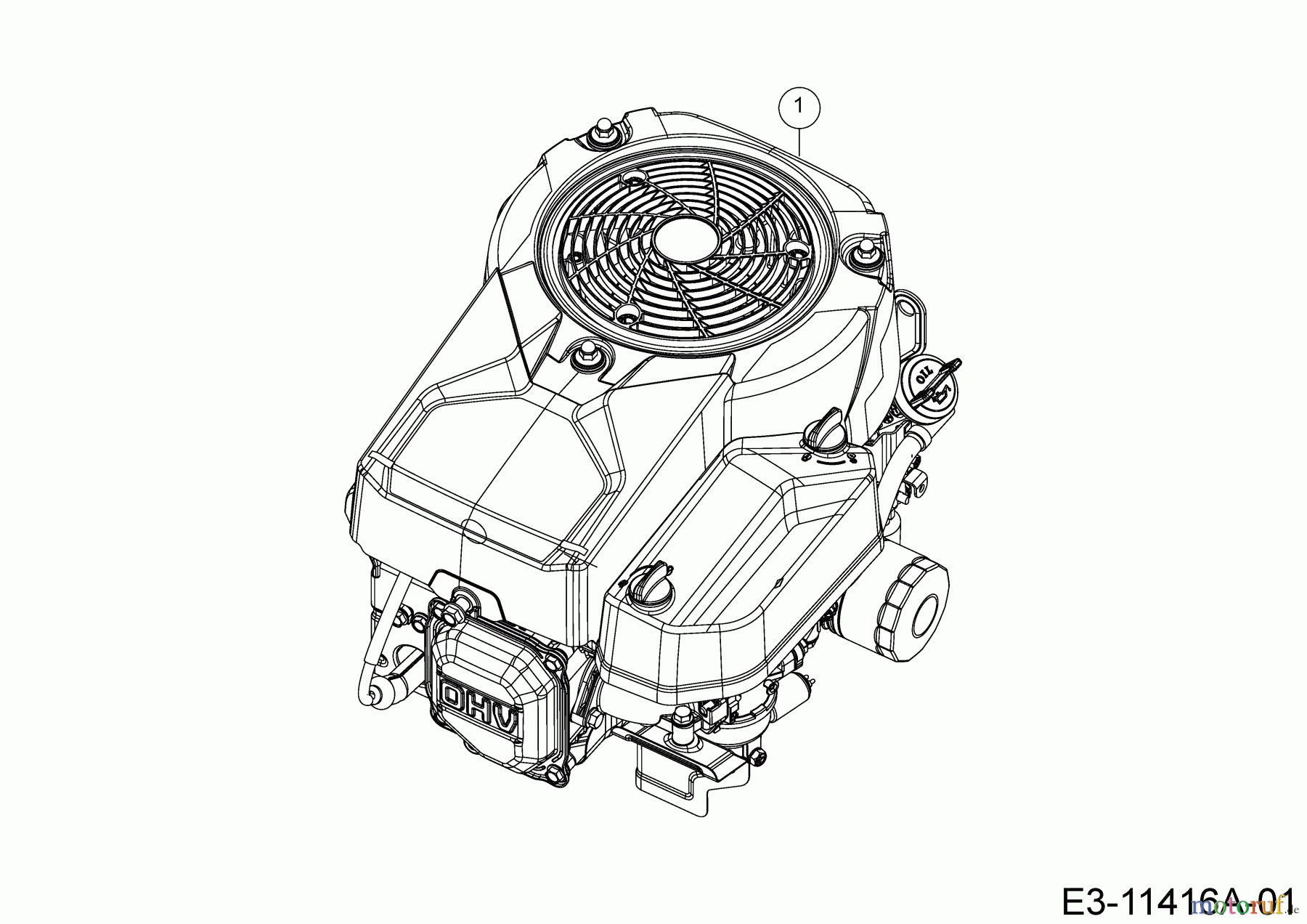  Tigara Rasentraktoren TG 15 / 96 HEM 13BB79KF649 (2021) Motor