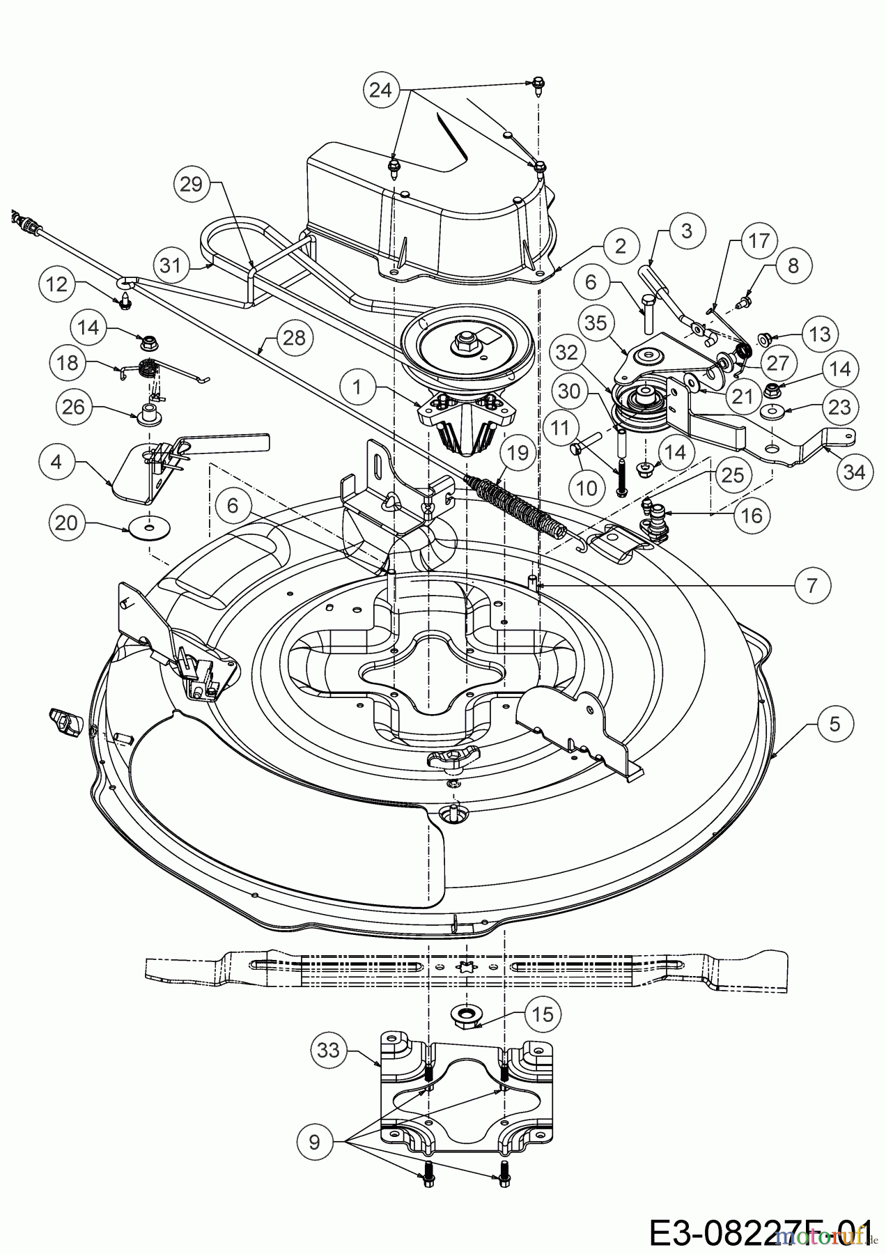  Cub Cadet Rasentraktoren LR1 MR76 13A726HD603 (2020) Mähwerk D (30