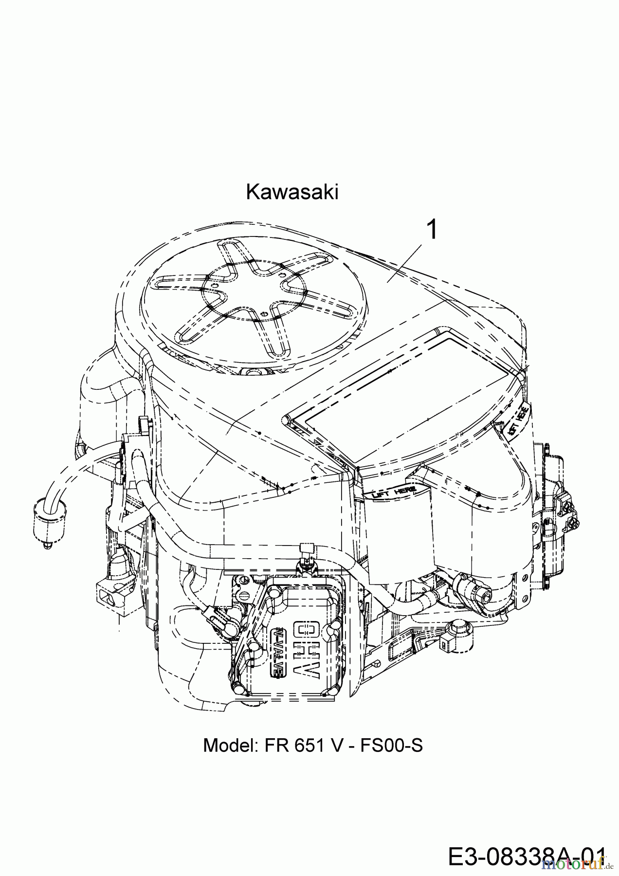 Cub Cadet Rasentraktoren XT2 QR106 13BFA1CR603  (2019) Motor Kawasaki
