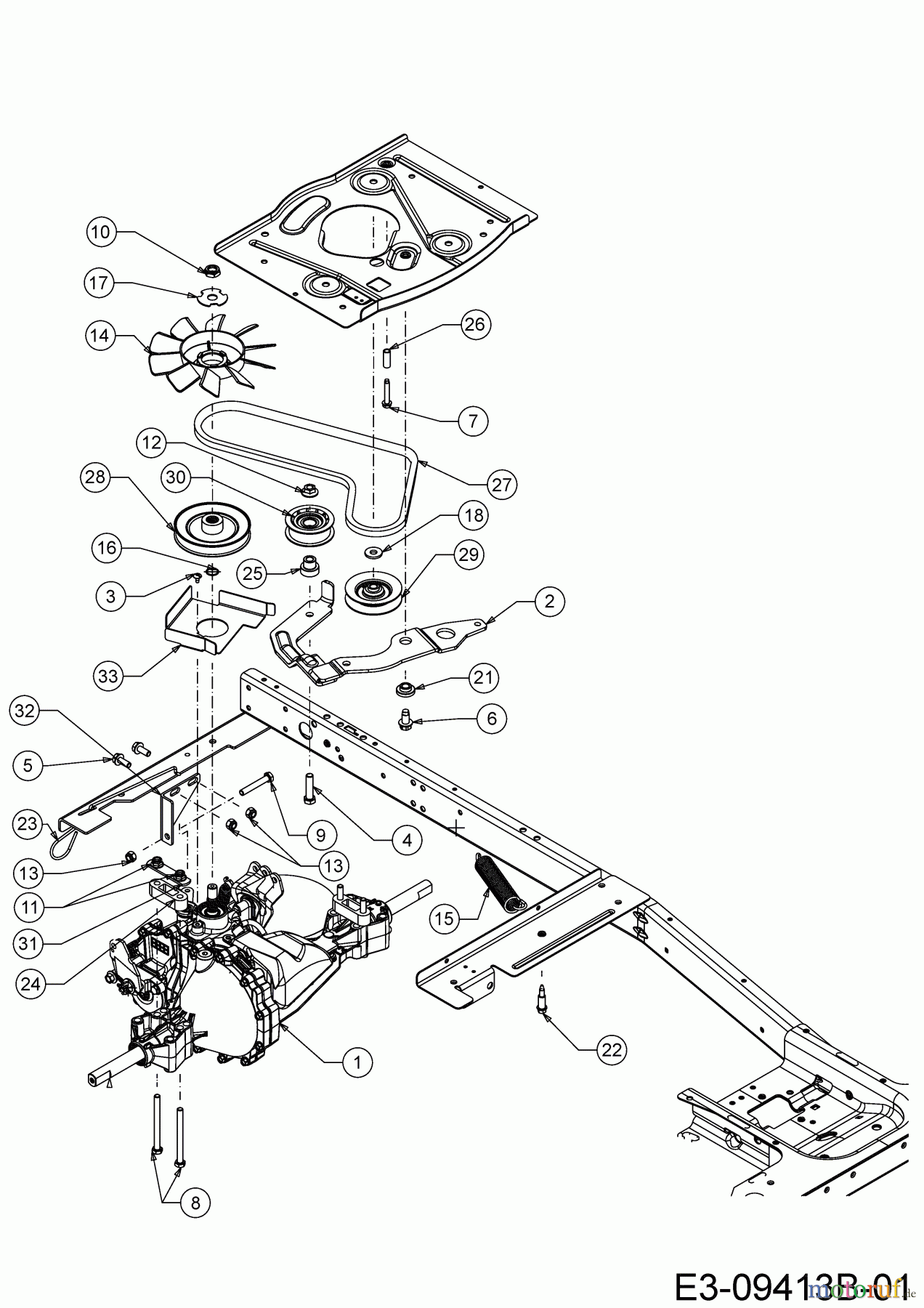  Cub Cadet Rasentraktoren LR2 NR76 13C221HD603  (2020) Fahrantrieb