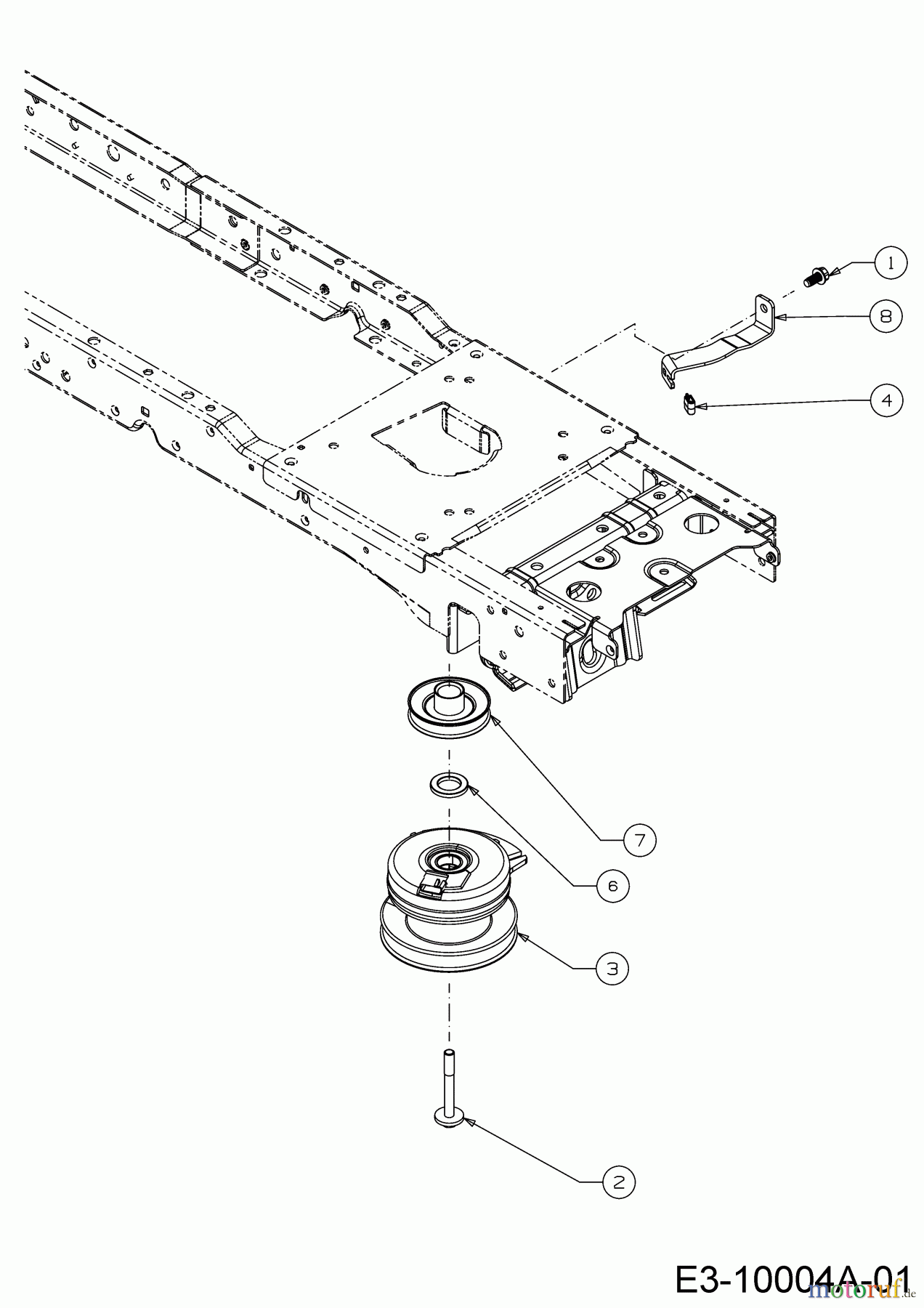  Cub Cadet Rasentraktoren XT1 OS107 13A8A1CS603  (2020) Elektromagnetkupplung, Motorkeilriemenscheibe