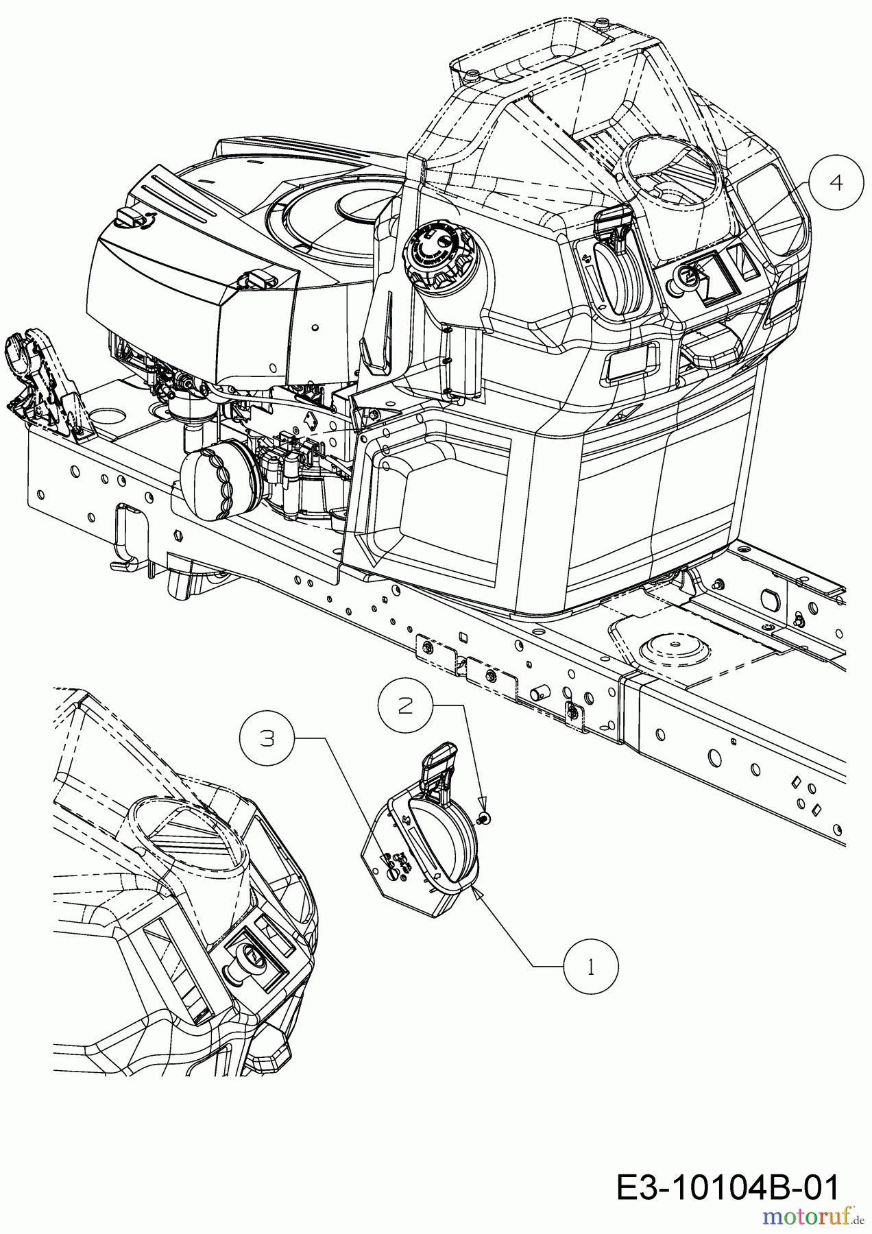  Cub Cadet Rasentraktoren XT1 OR106 BS 13ALA1CR603  (2020) Choke- und Gaszug