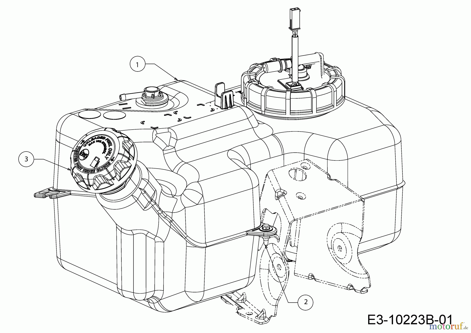  Cub Cadet Rasentraktoren XT2 PR106IE 13CZA1CR603  (2020) Tank