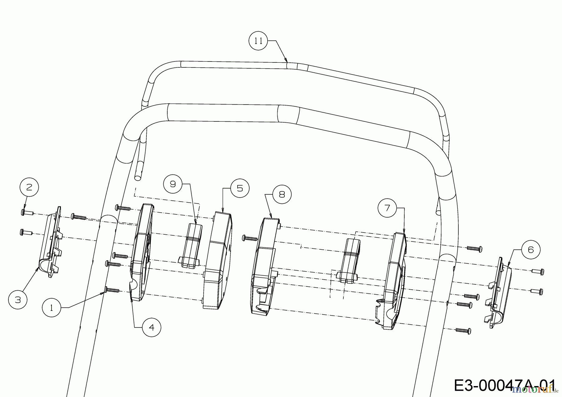  Wolf-Garten Petrol mower Expert 46 B P 11A-YA5E650  (2018) Brake lever