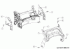 Wolf-Garten A 4200 11A-LOSC650 (2019) Listas de piezas de repuesto y dibujos Rear baffle, Handle bracket